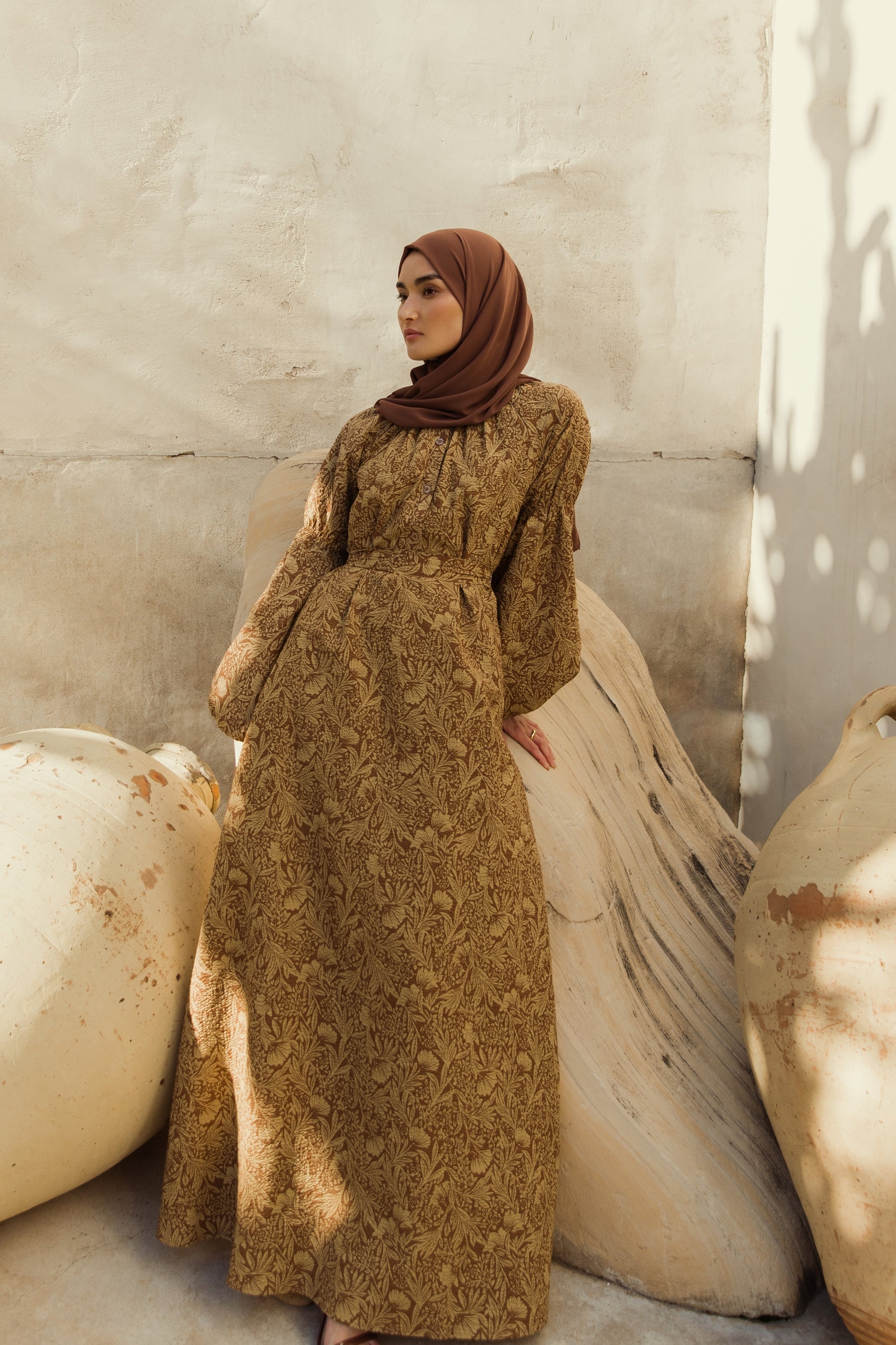 Warda Floral Maxi Dress - Moss Clothing epschoolboard 
