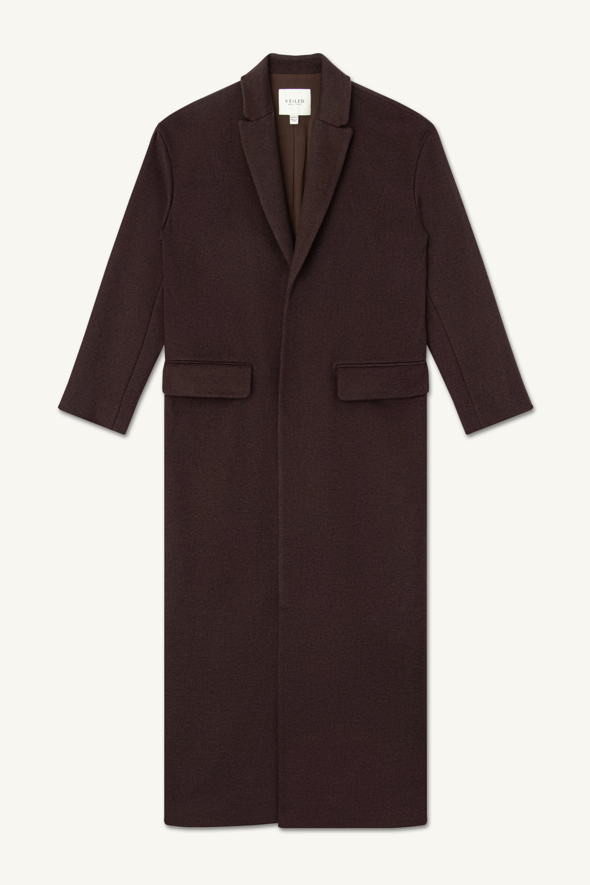 Wool Belted Maxi Coat - Java Veiled 