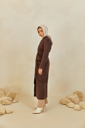 Wool Belted Maxi Coat - Java saigonodysseyhotel 