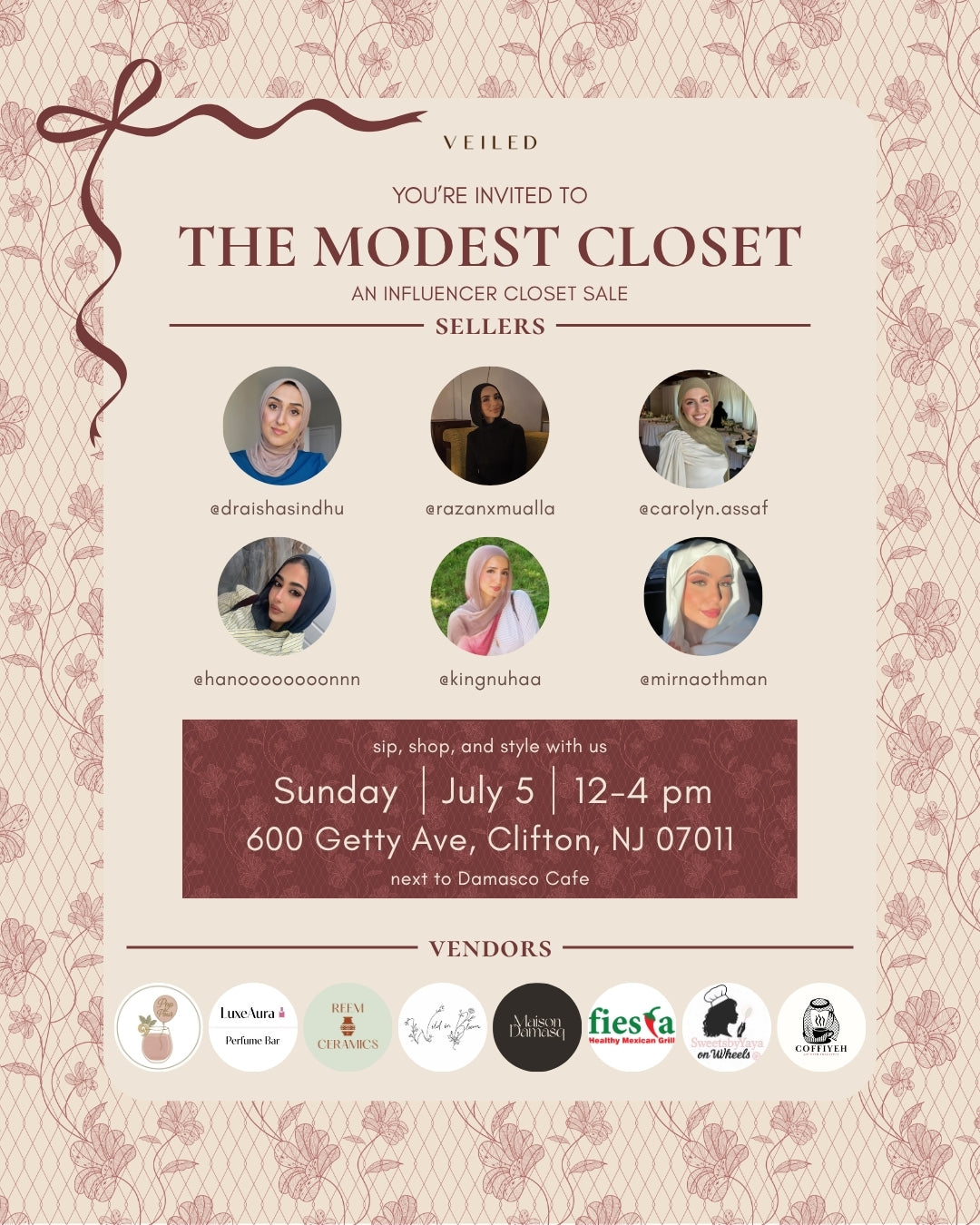 Influencer Closet Sale Event