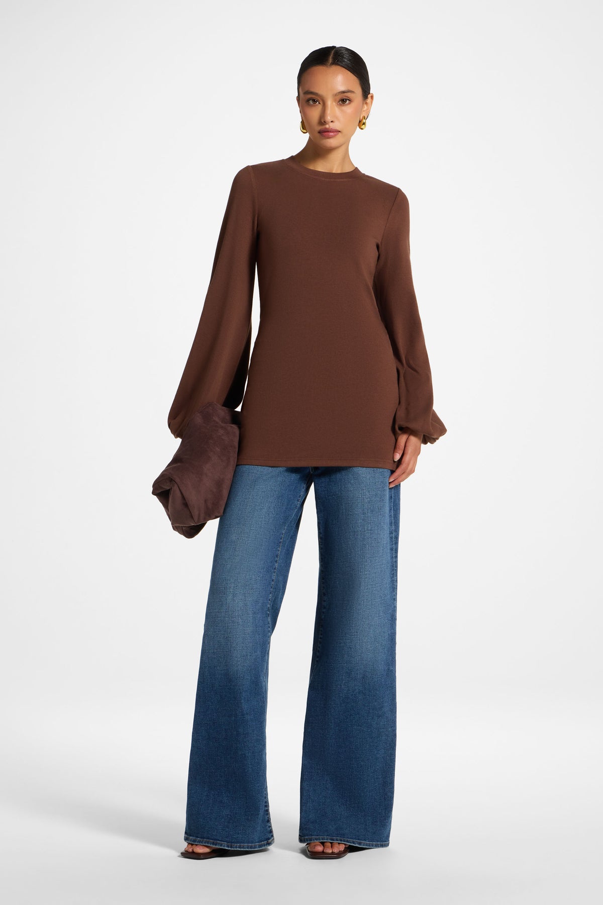 Essential Tie Back Top - Coffee Quartz