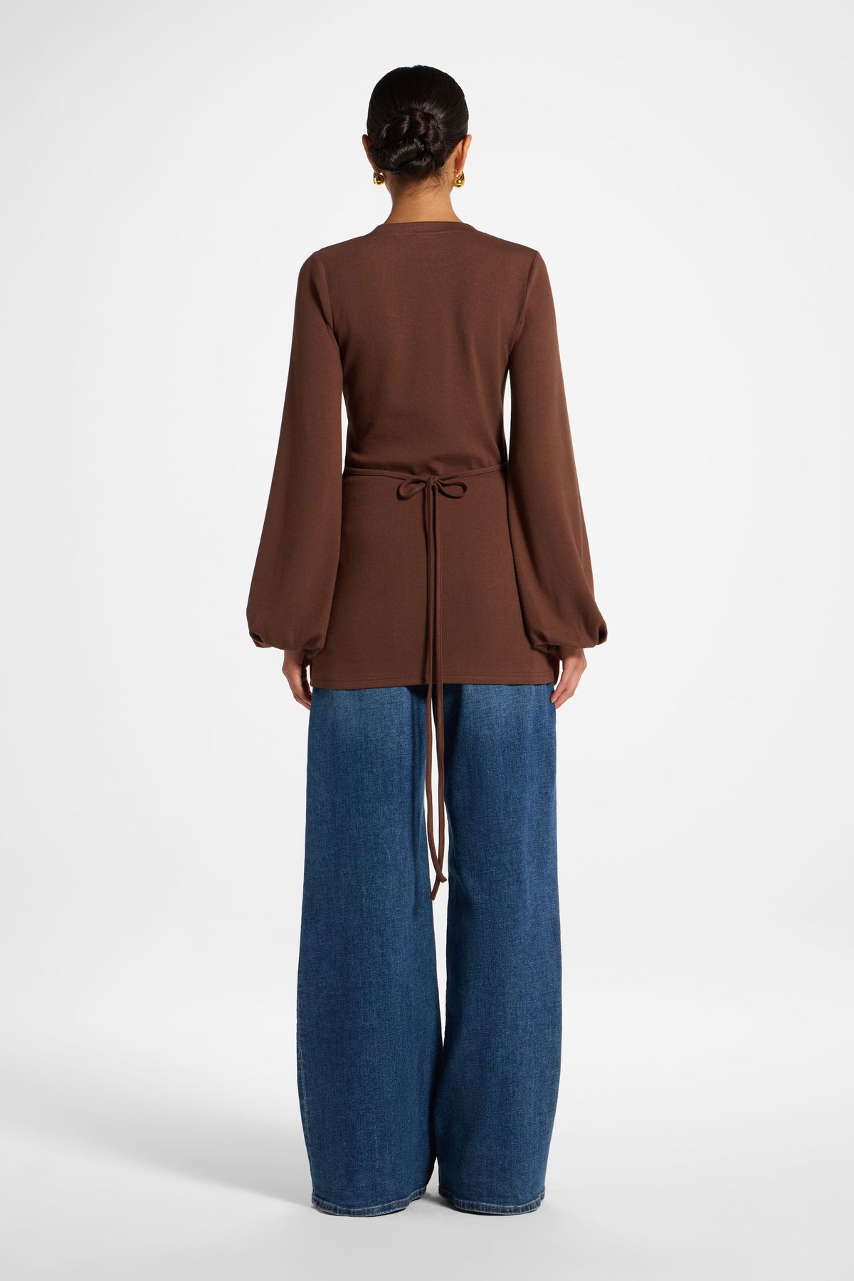 Essential Tie Back Top - Coffee Quartz