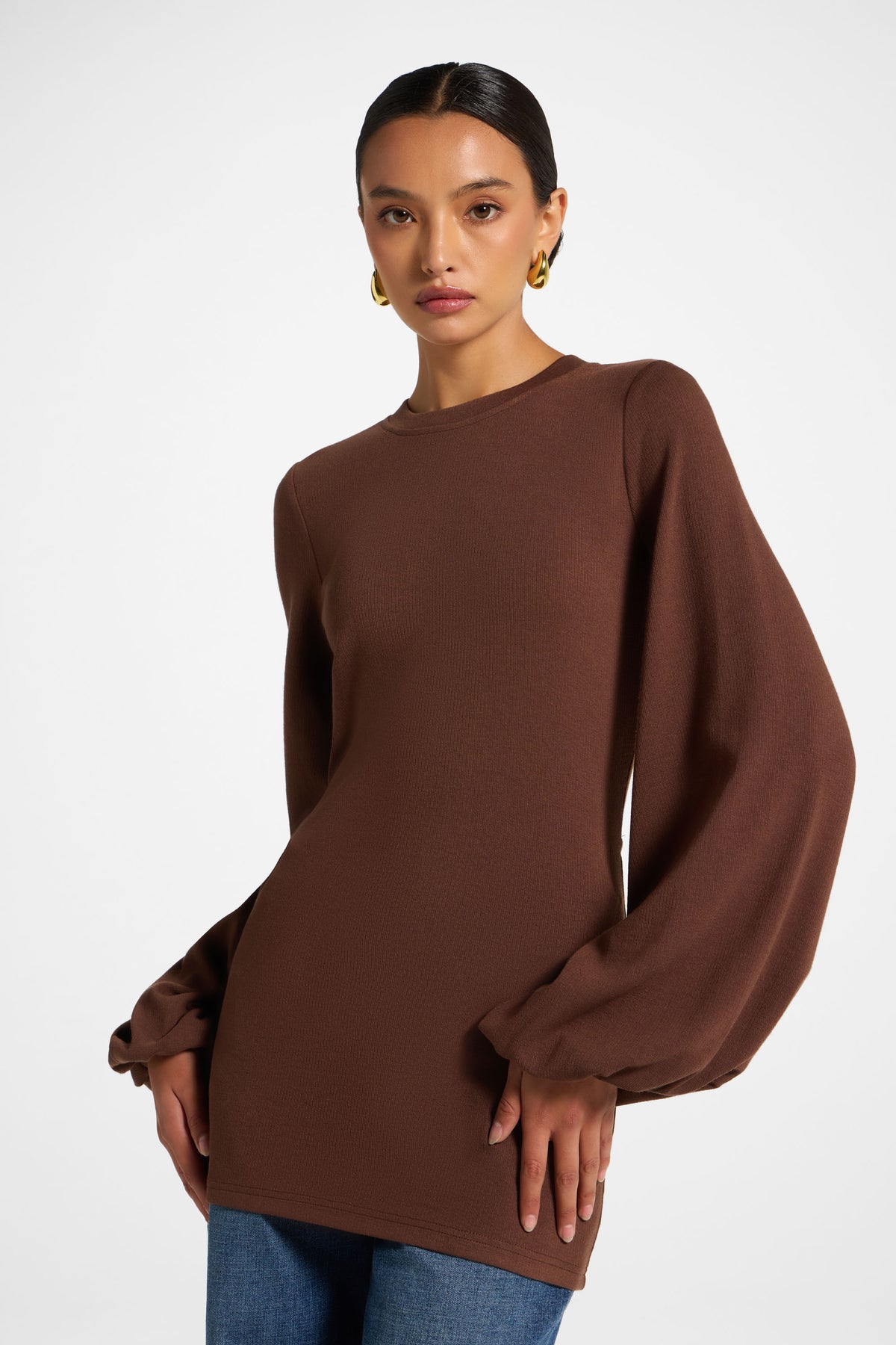 Essential Tie Back Top - Coffee Quartz