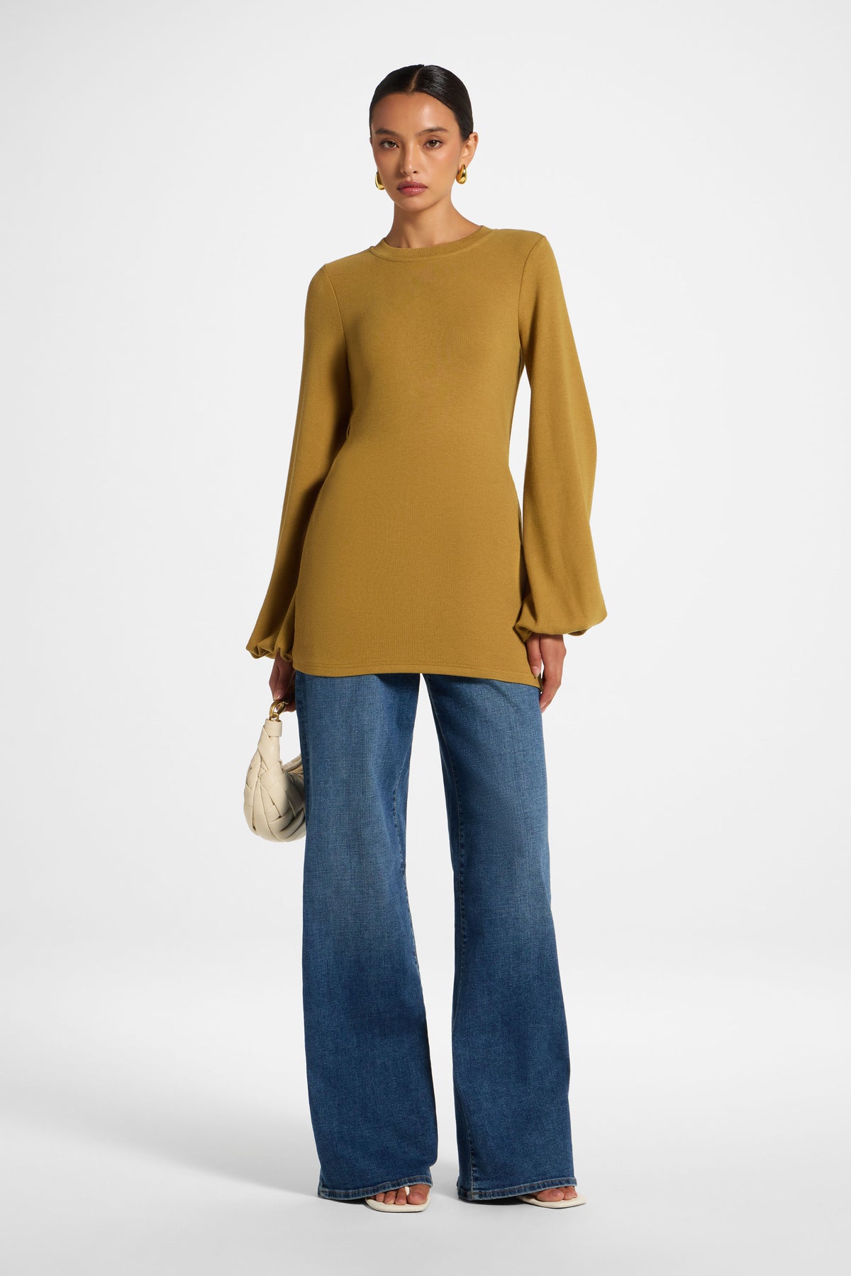 Essential Tie Back Top - Dried Olive