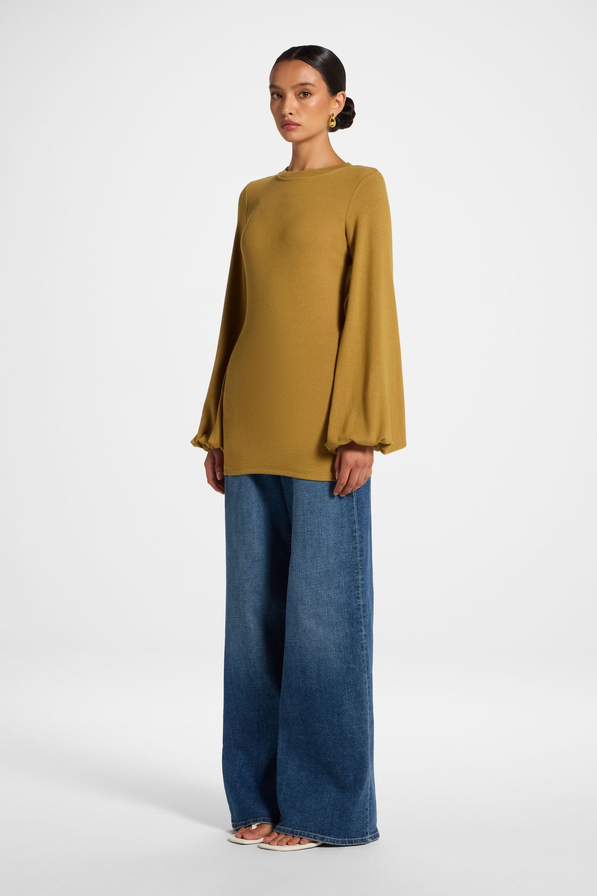 Essential Tie Back Top - Dried Olive