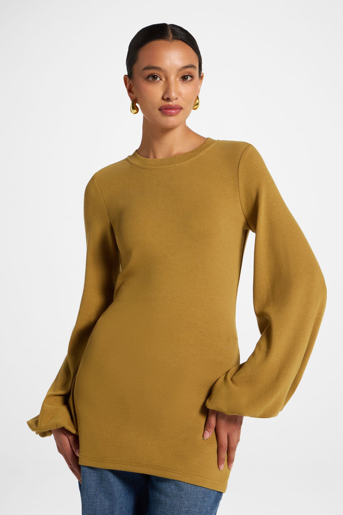 Essential Tie Back Top - Dried Olive