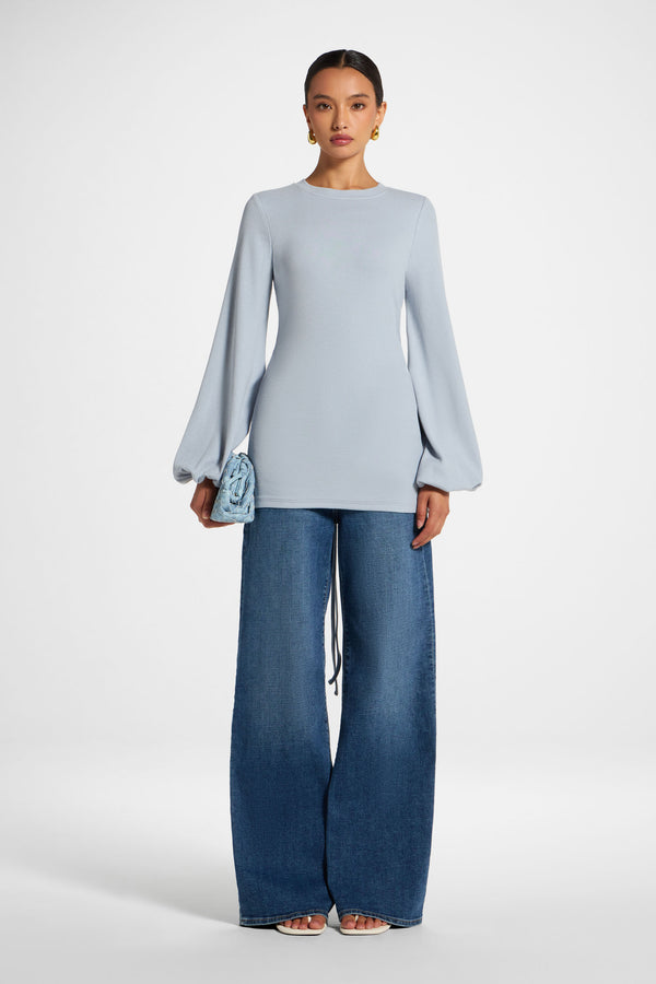 Essential Tie Back Top - Frost