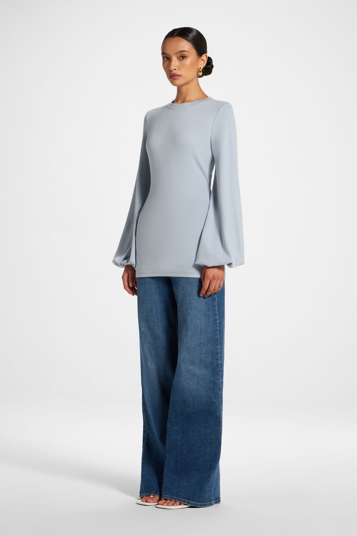 Essential Tie Back Top - Frost