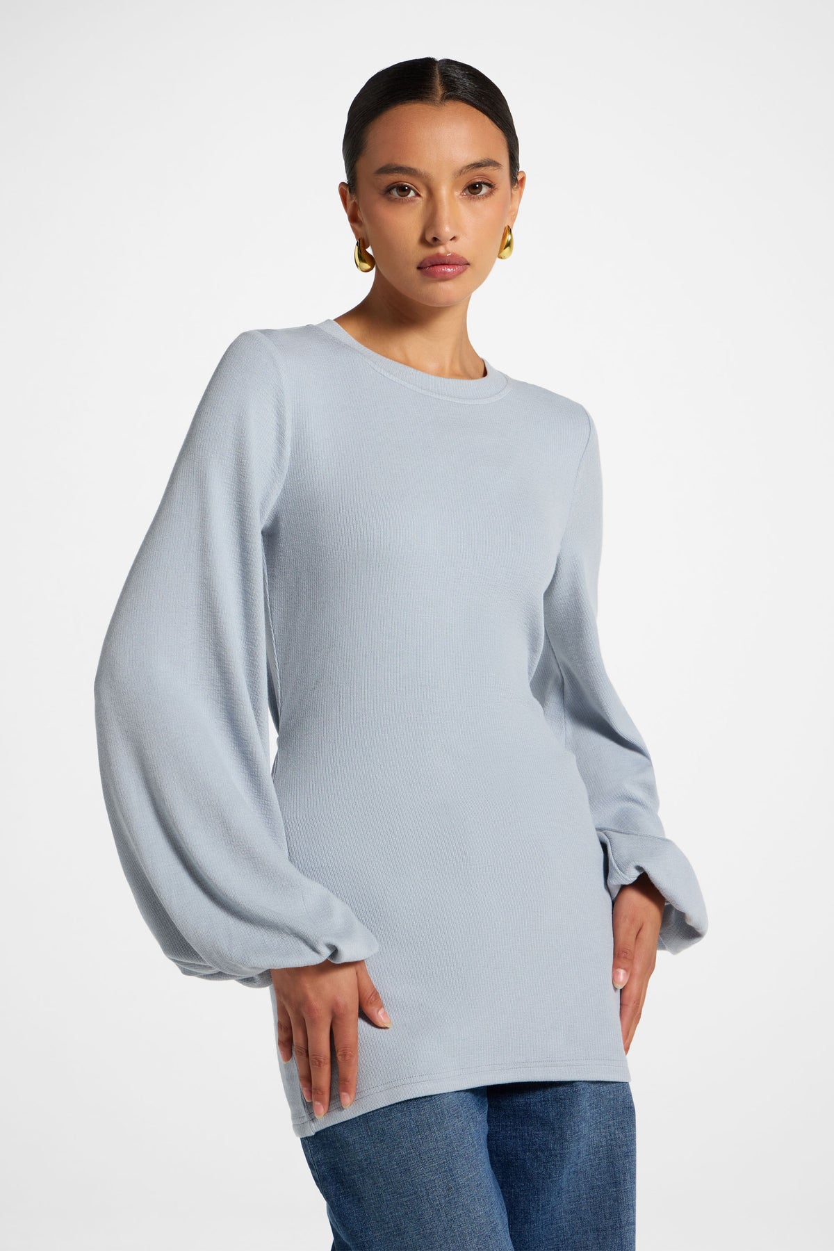 Essential Tie Back Top - Frost