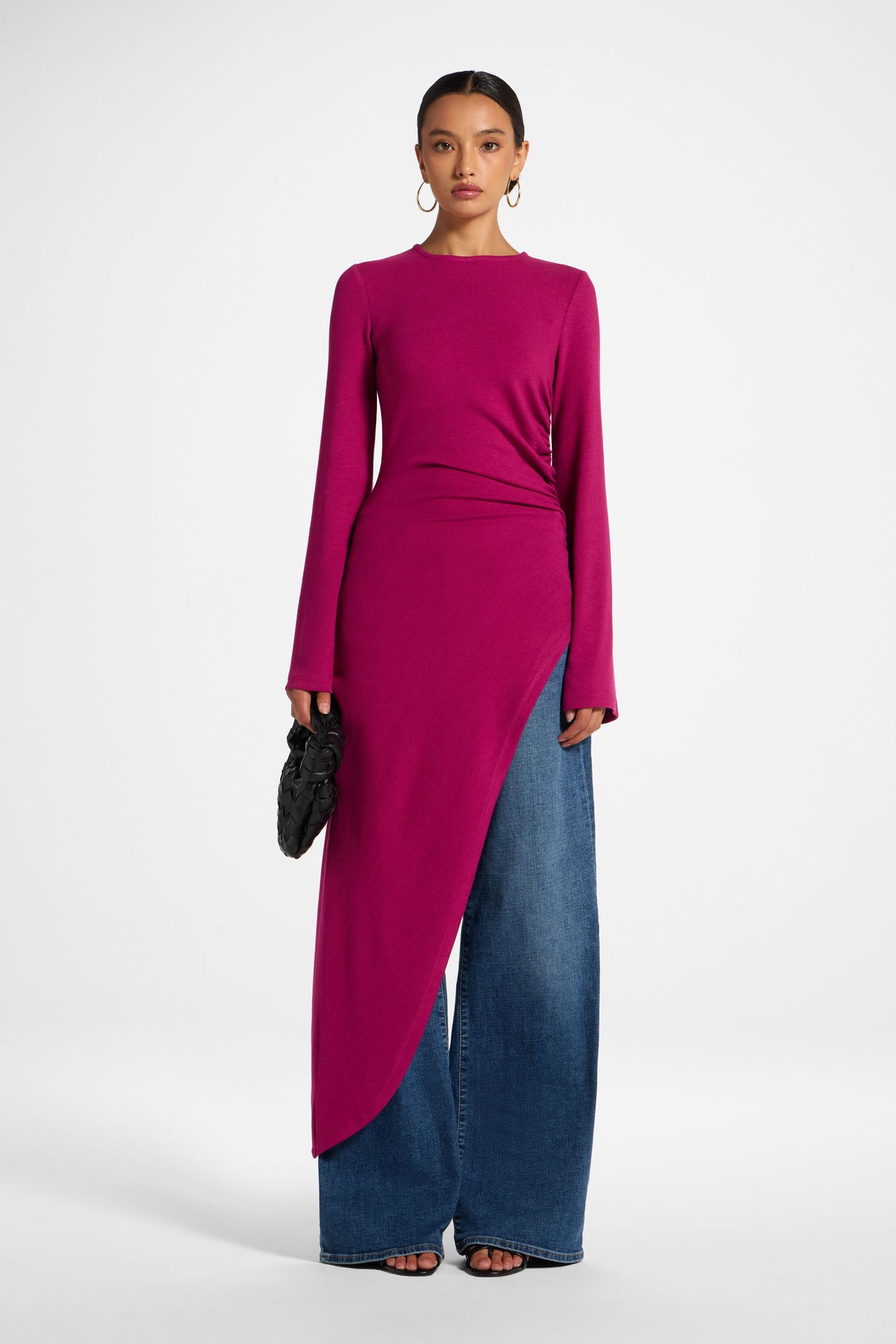 Midi Tunic Top - Magenta