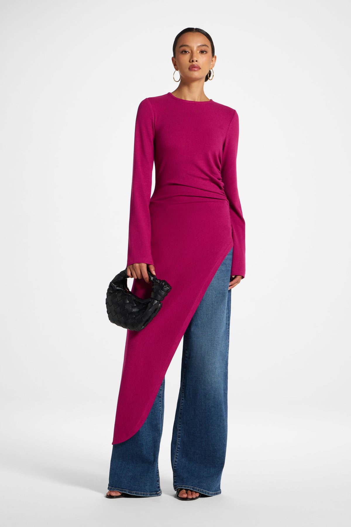 Midi Tunic Top - Magenta