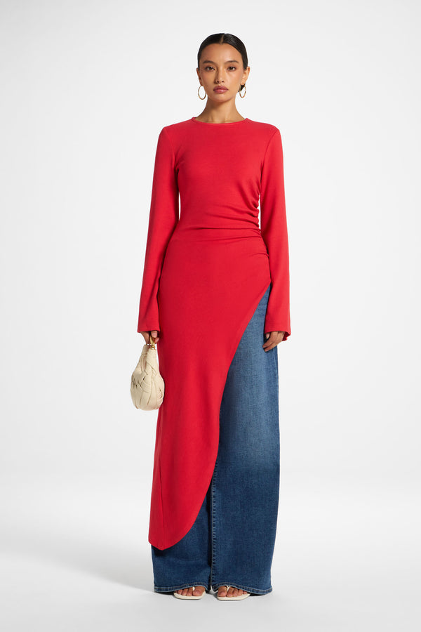 Midi Tunic Top - Strawberry