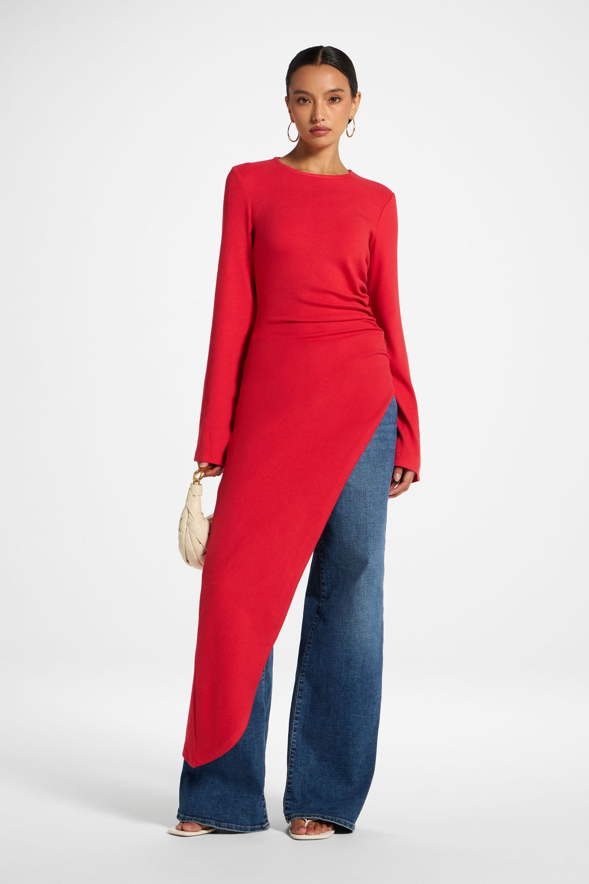 Midi Tunic Top - Strawberry