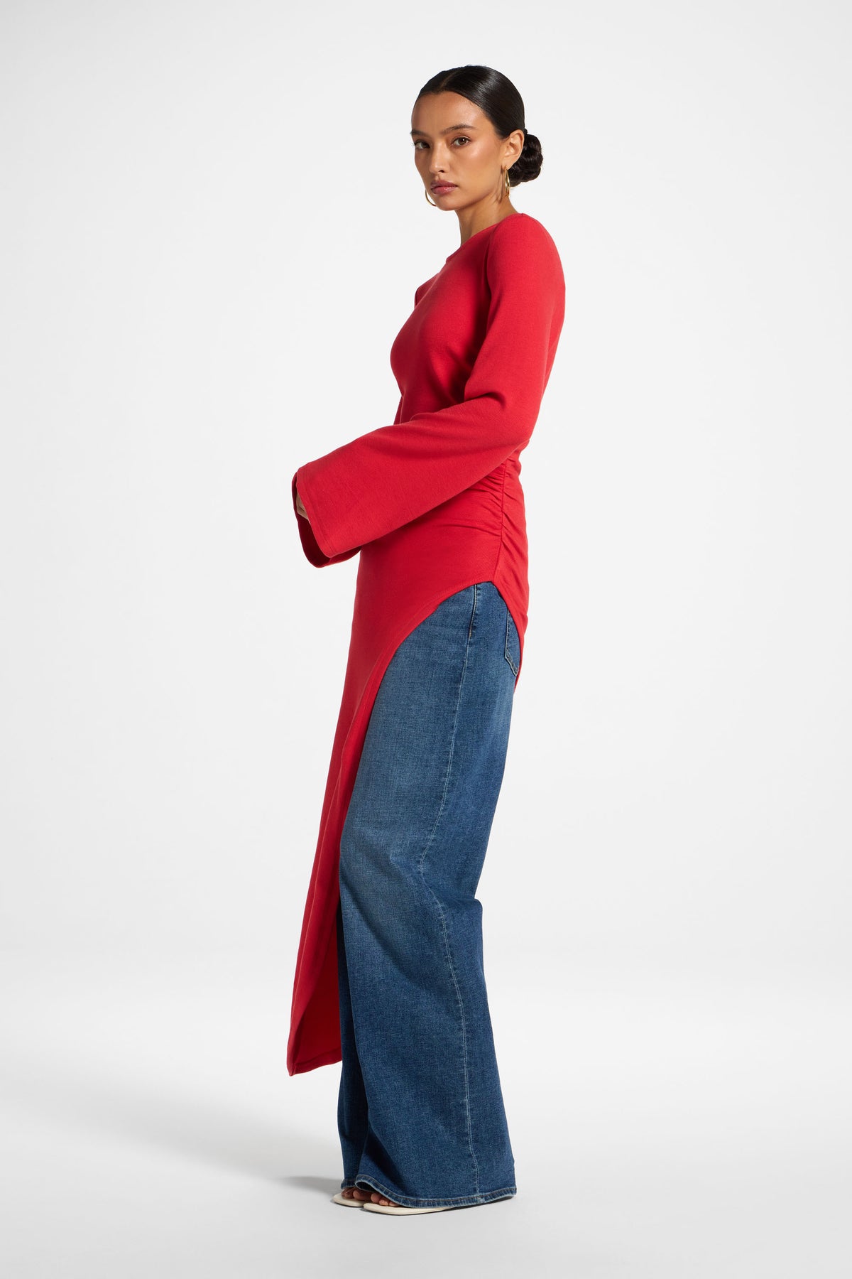 Midi Tunic Top - Strawberry