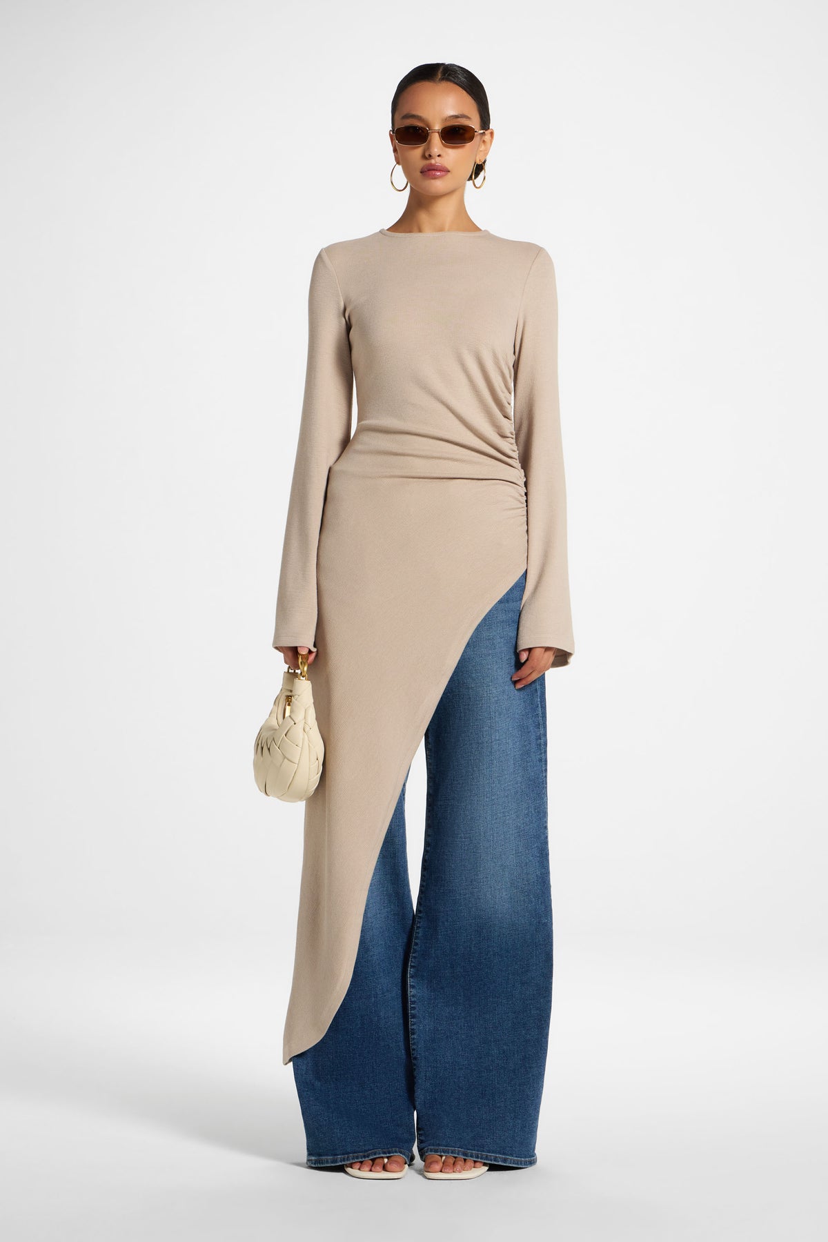 Midi Tunic Top - Taupe