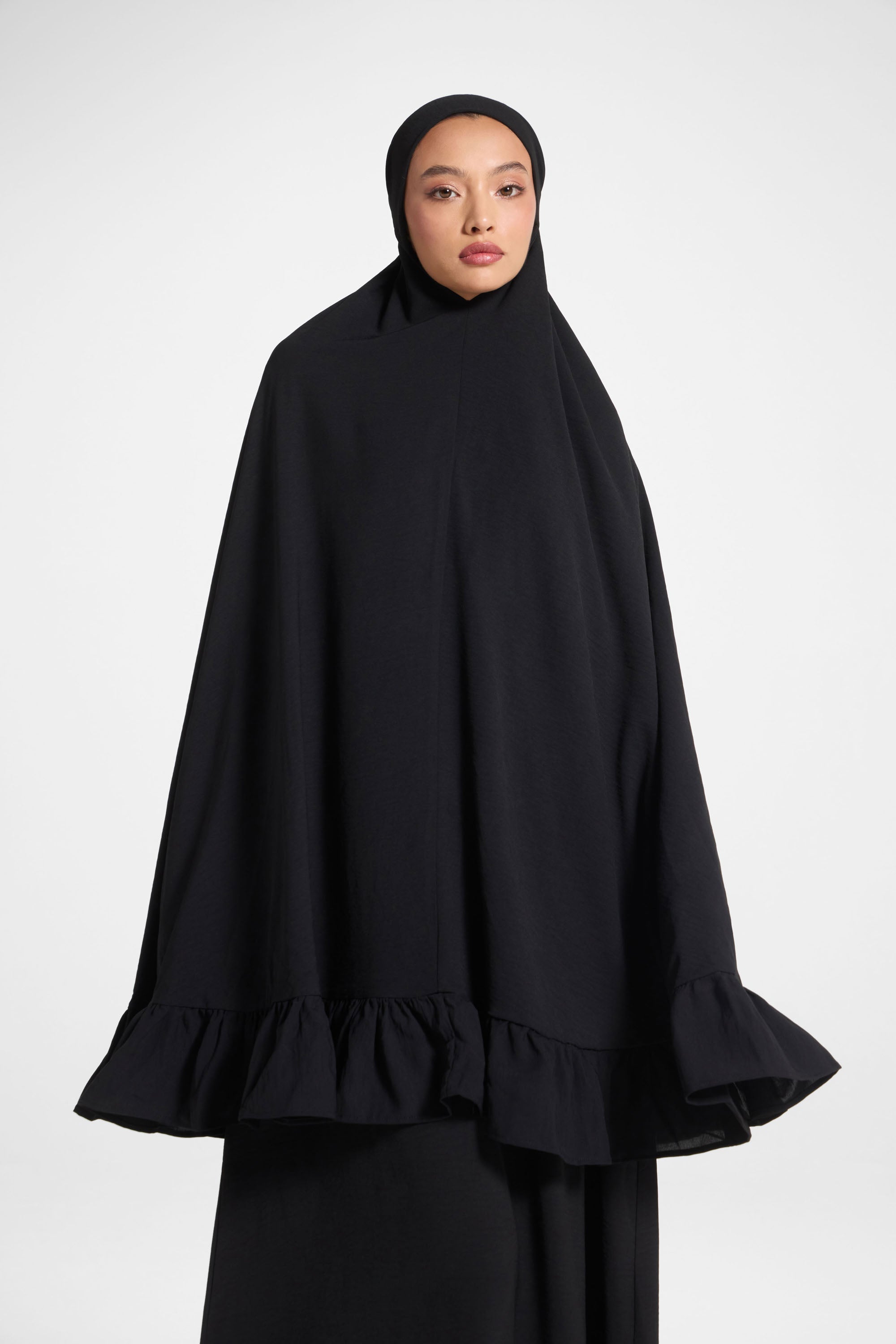 Ruffle Prayer Set - Black