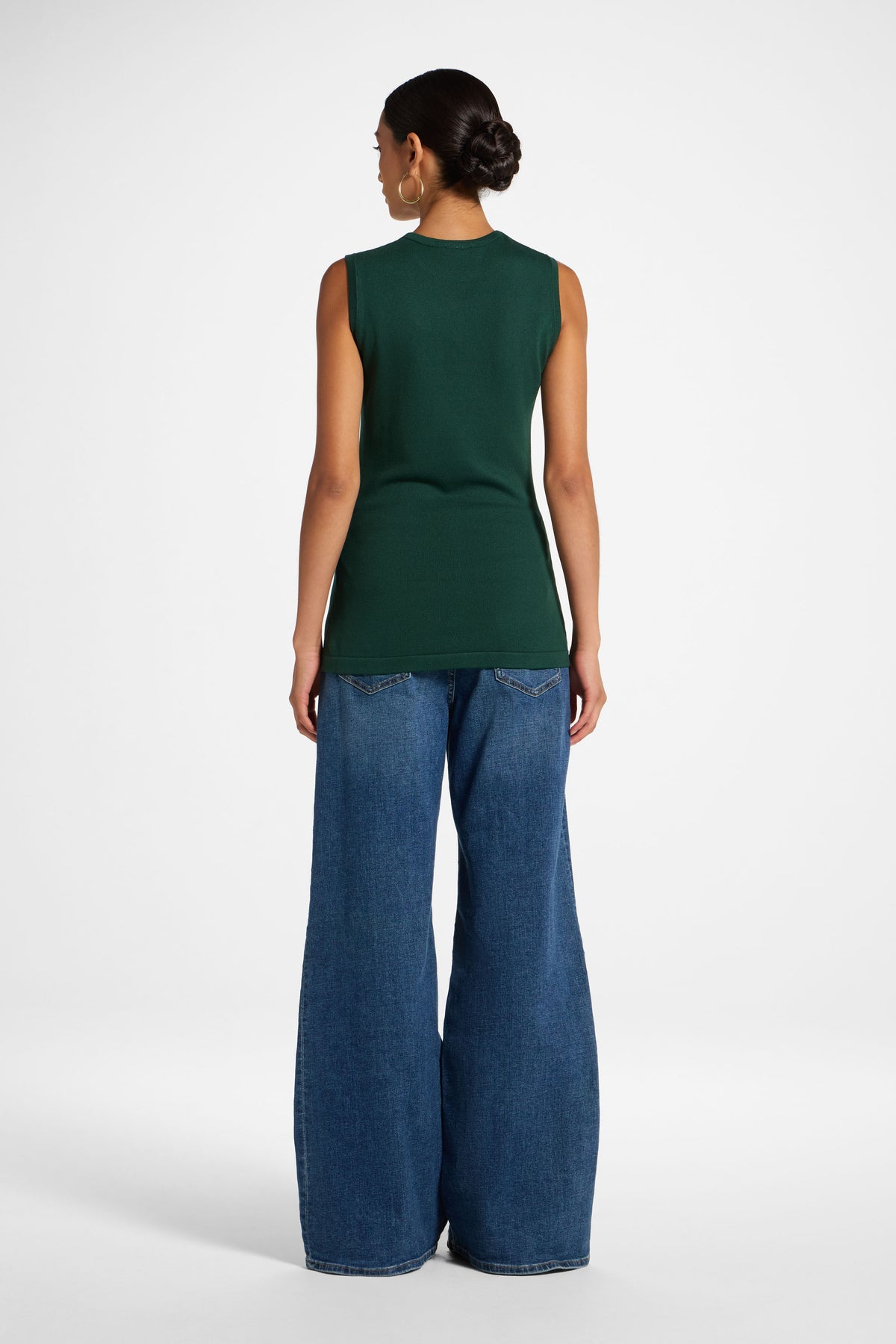 Viscose Knit Tank - Emerald