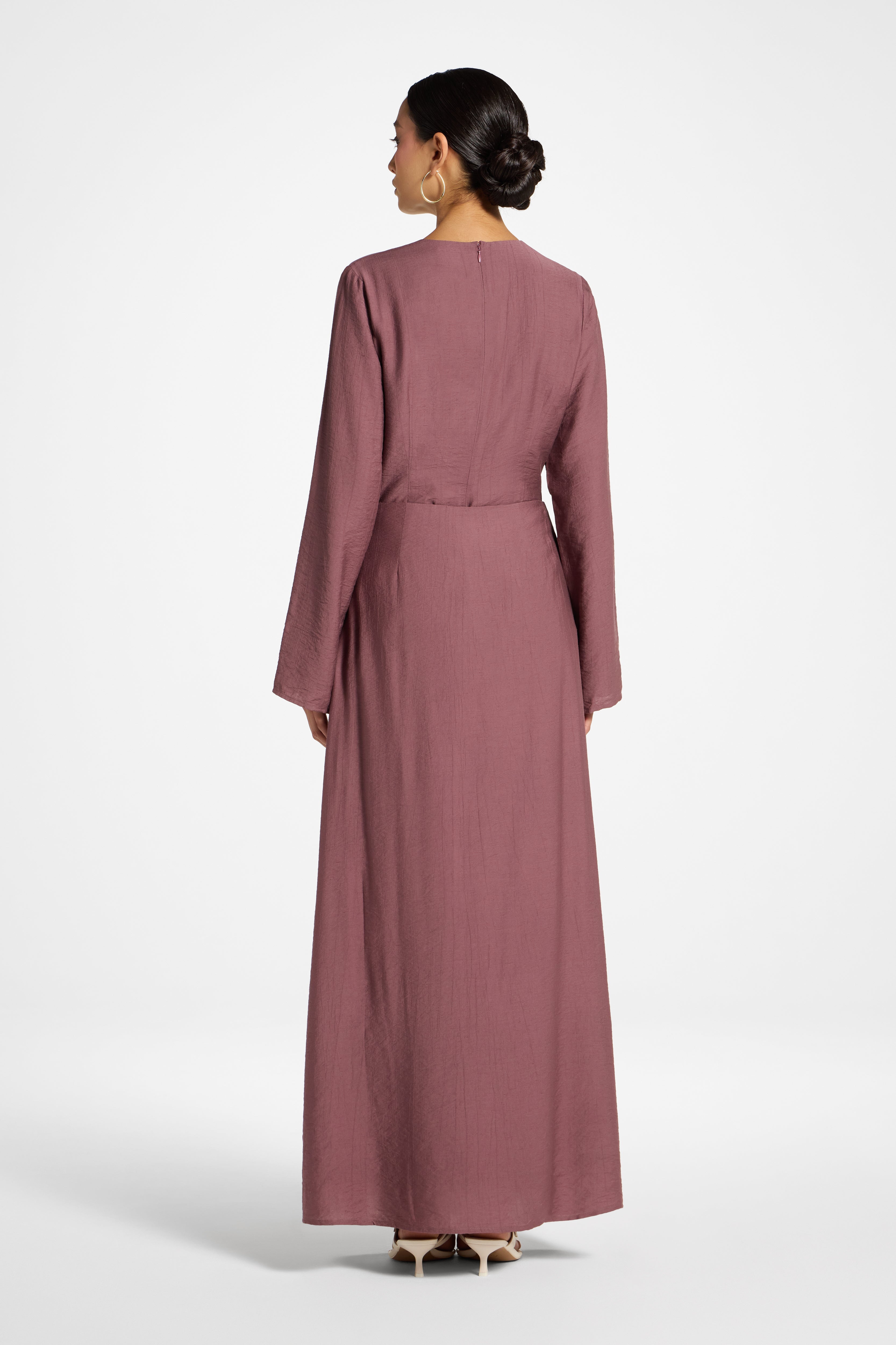 A-Line Maxi Skirt - Plum Abayas Veiled 