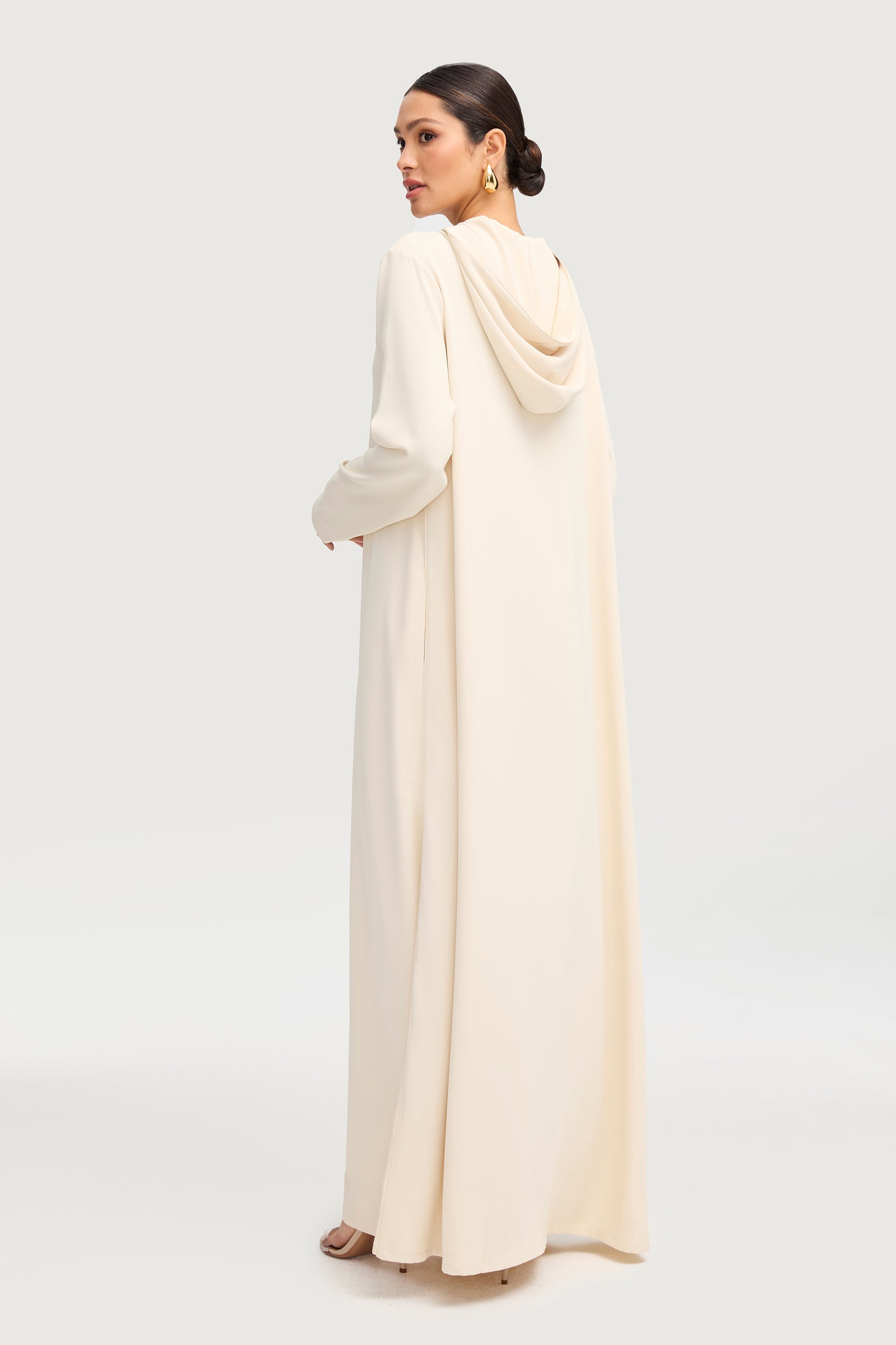 Aisha Hoodie Abaya - Stone Abayas Veiled 