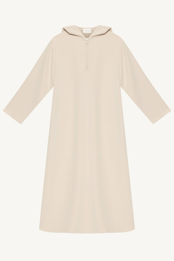 Aisha Hoodie Abaya - Stone (Girls) Abayas Veiled 