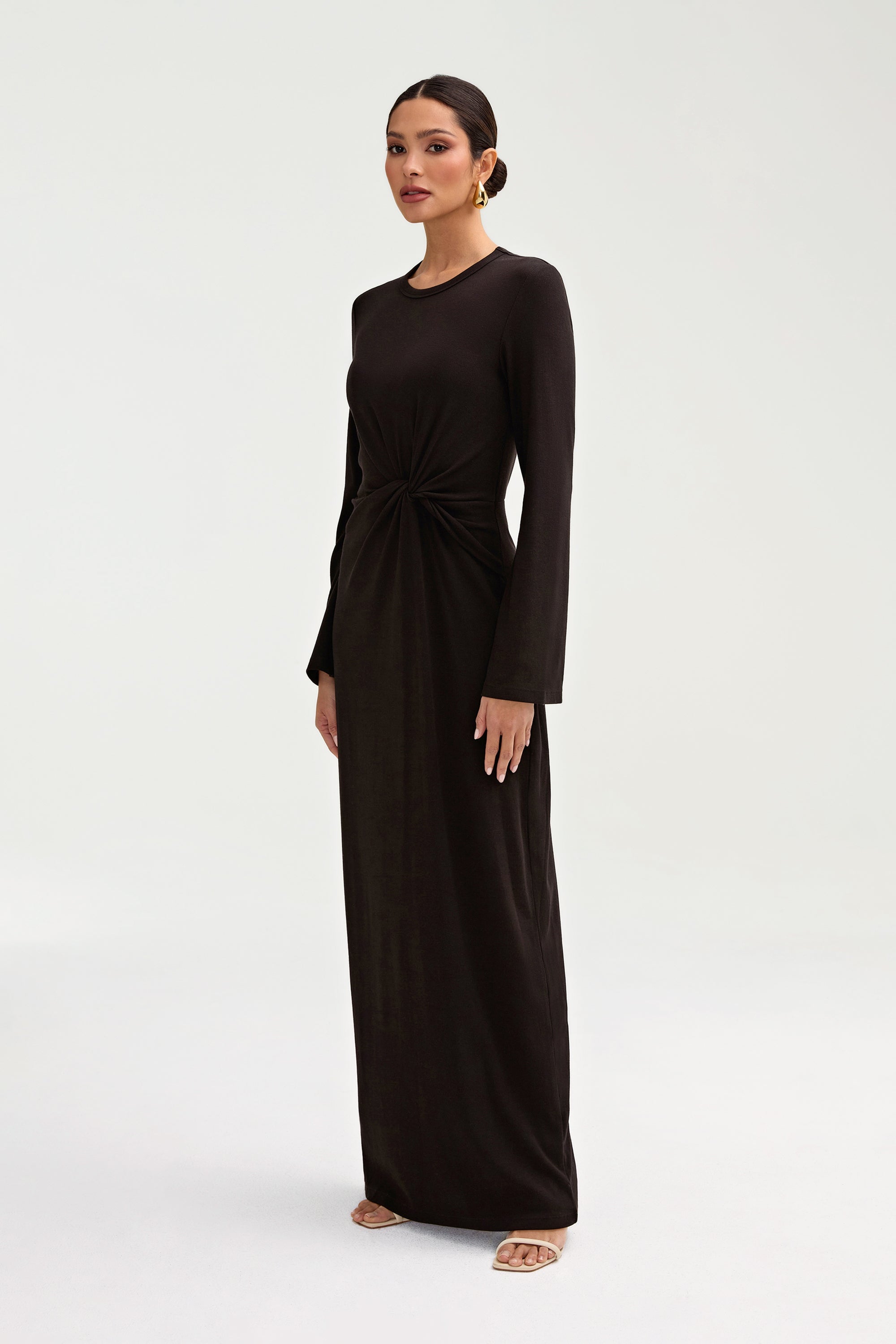 Twist Front Maxi Dress