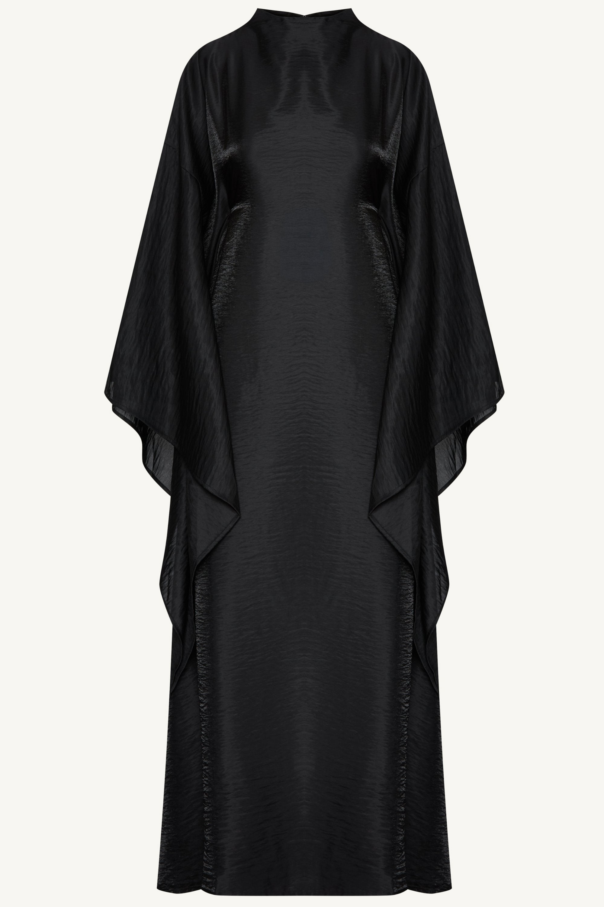 Alia Butterfly Inner Tie Abaya - Black Abayas Veiled 