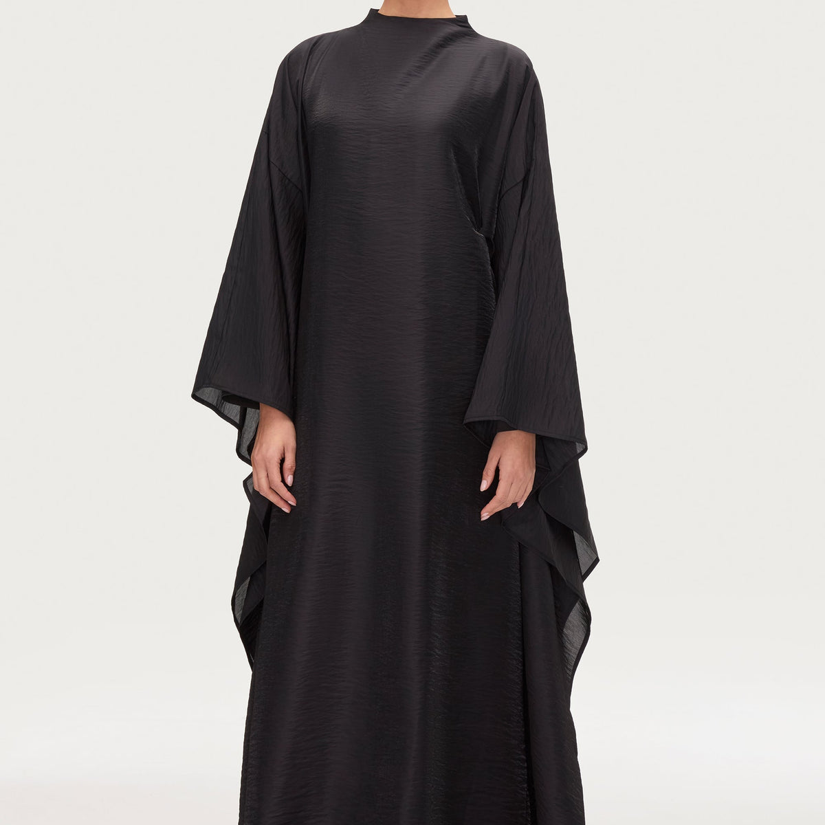 butterfly abaya dress Alia Inner Tie A cup Peacock Cape Dress with Color:Green as Pics Elevate your modest fashion