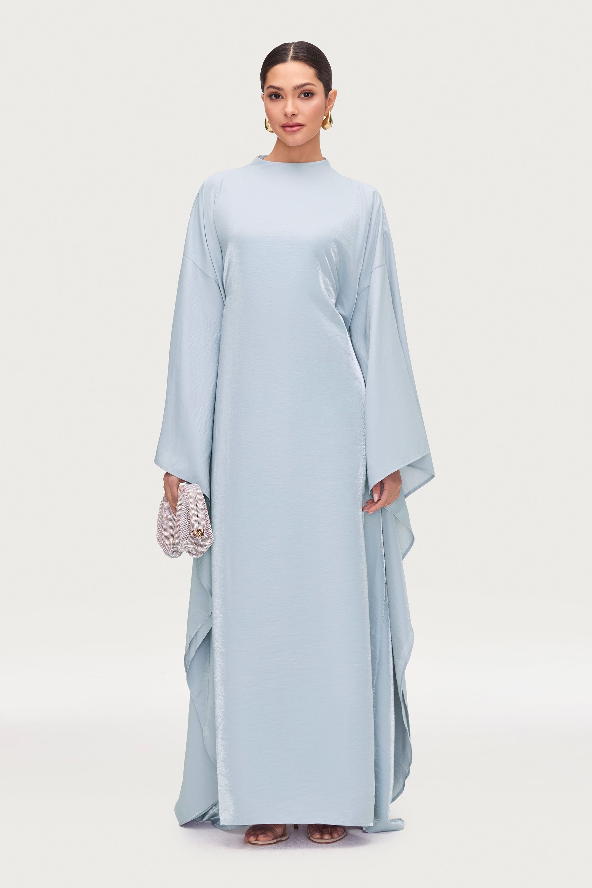 Alia Butterfly Inner Tie Abaya Dress - Samaa