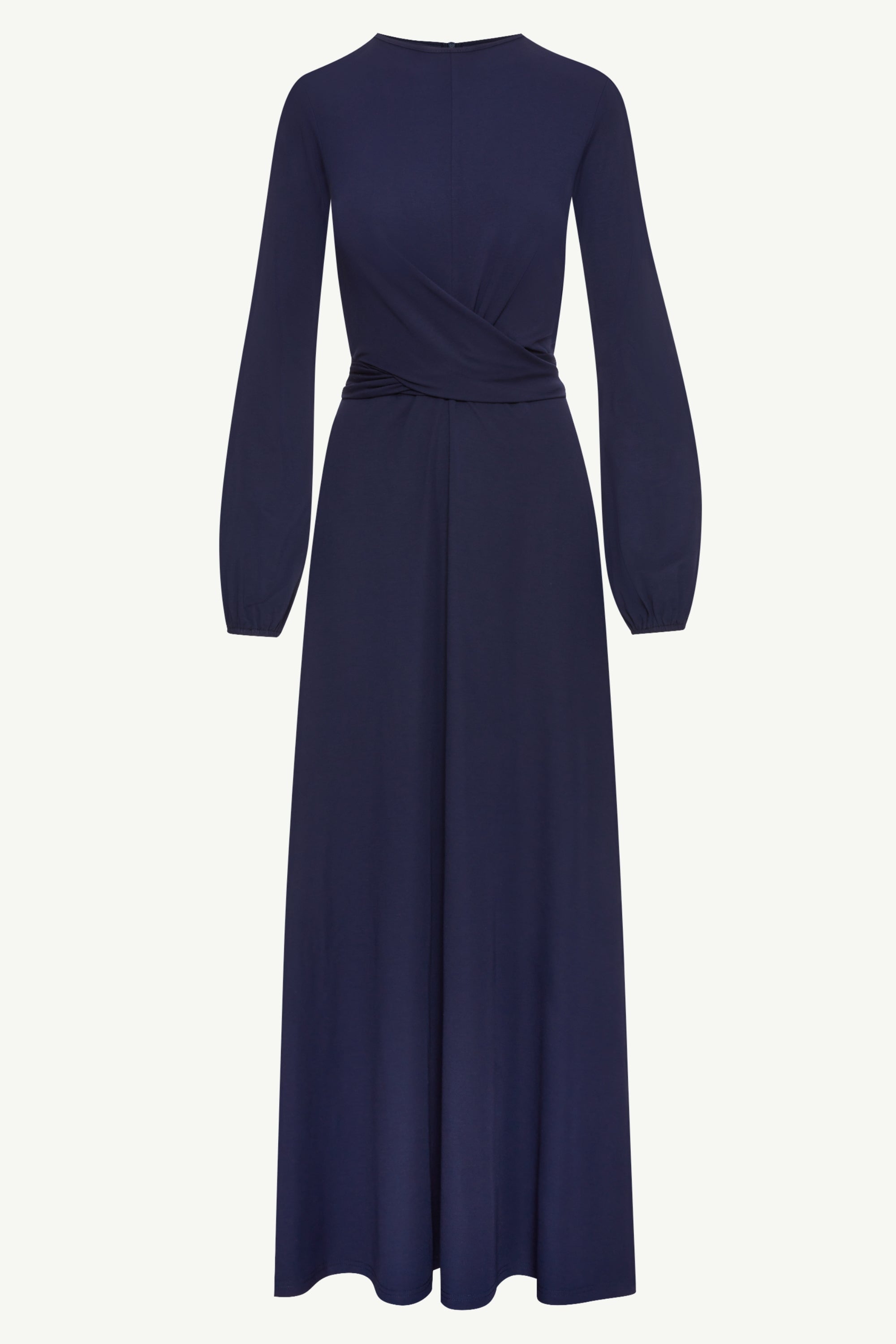 Alice Jersey Tie Waist Maxi Dress - Navy Clothing Veiled 