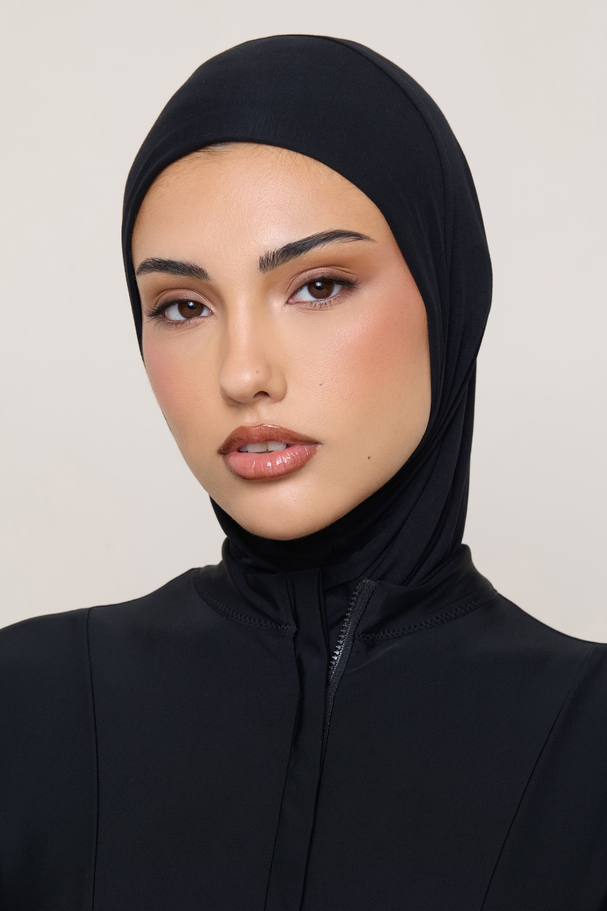 Amira Bamboo Jersey Instant Hijab - Black Hijabs Veiled 