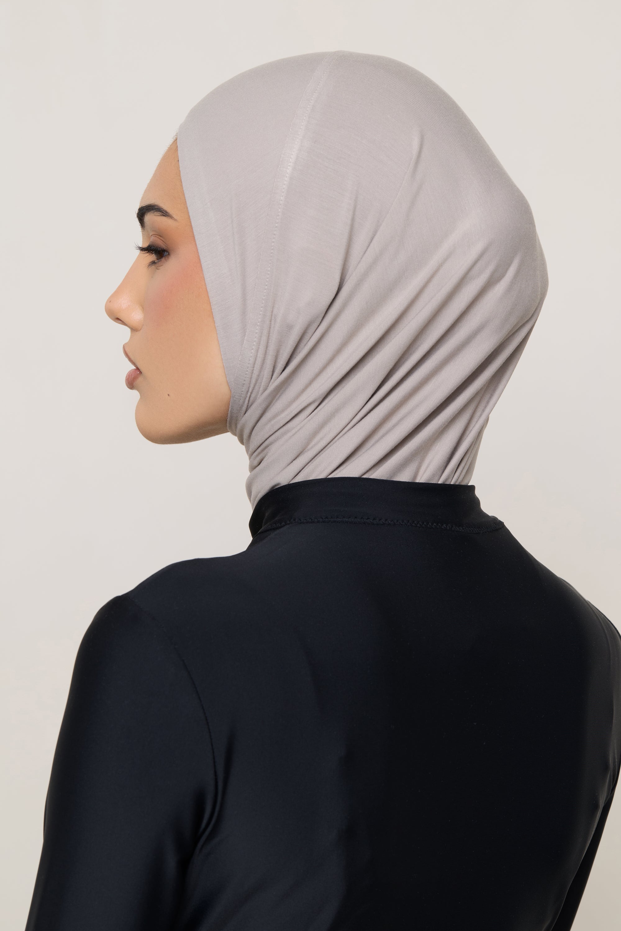 Amira Bamboo Jersey Instant Hijab - Mink Hijabs Veiled 