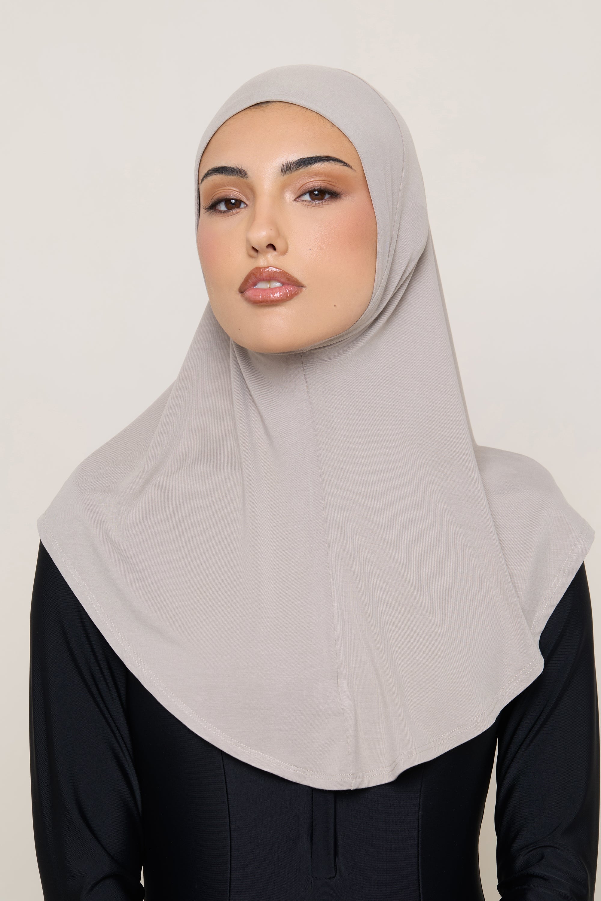 Amira Bamboo Jersey Instant Hijab - Mink Hijabs Veiled 