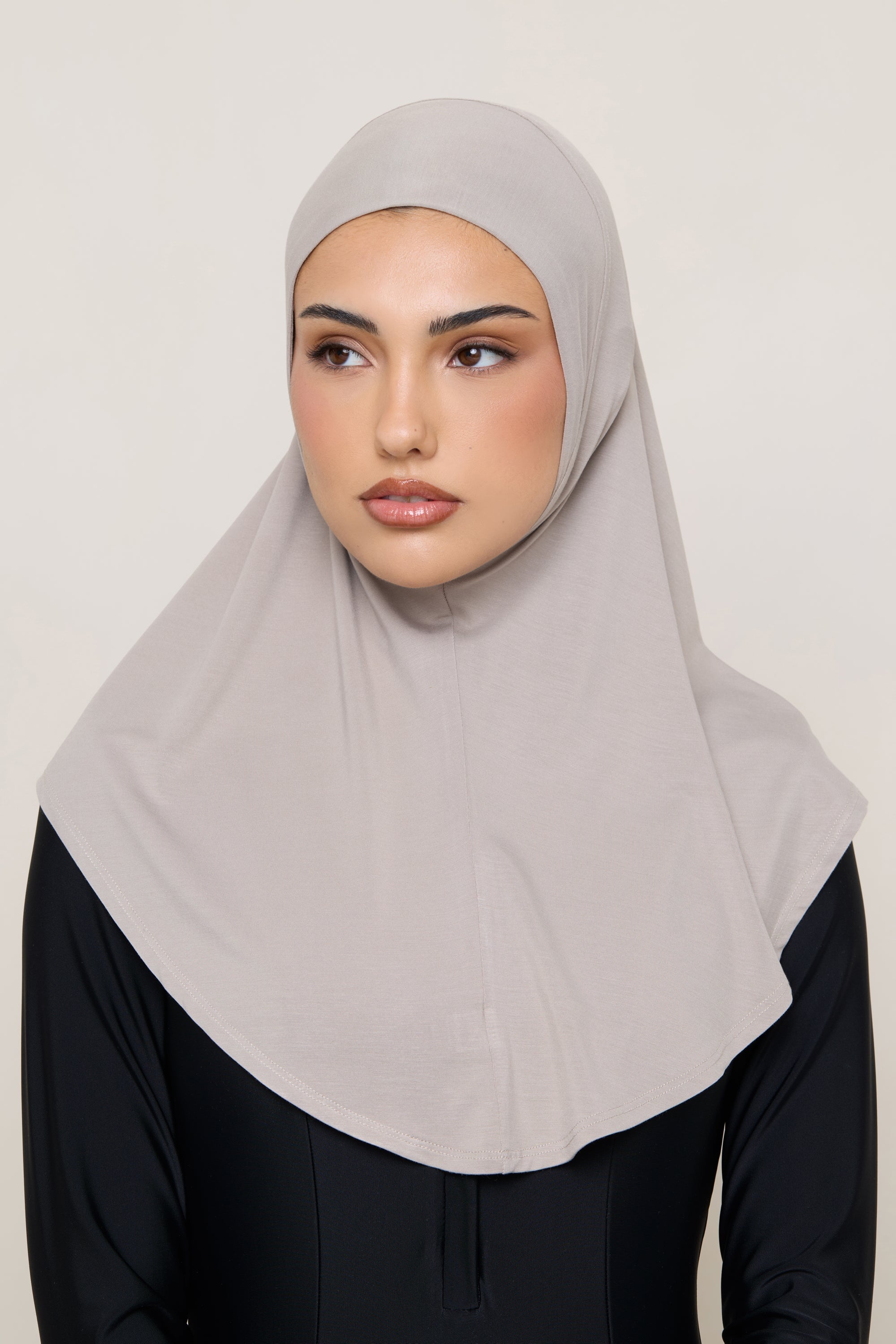 Amira Bamboo Jersey Instant Hijab - Mink Hijabs Veiled 