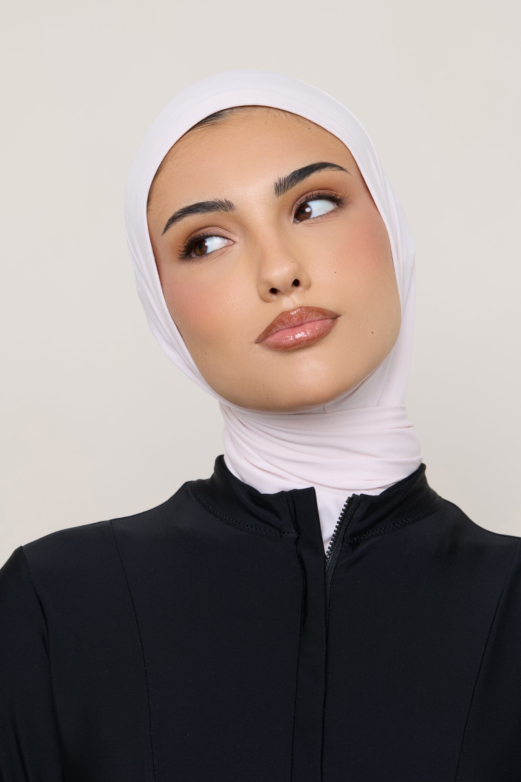 Amira Bamboo Jersey Instant Hijab - Petal Pink Hijabs Veiled 