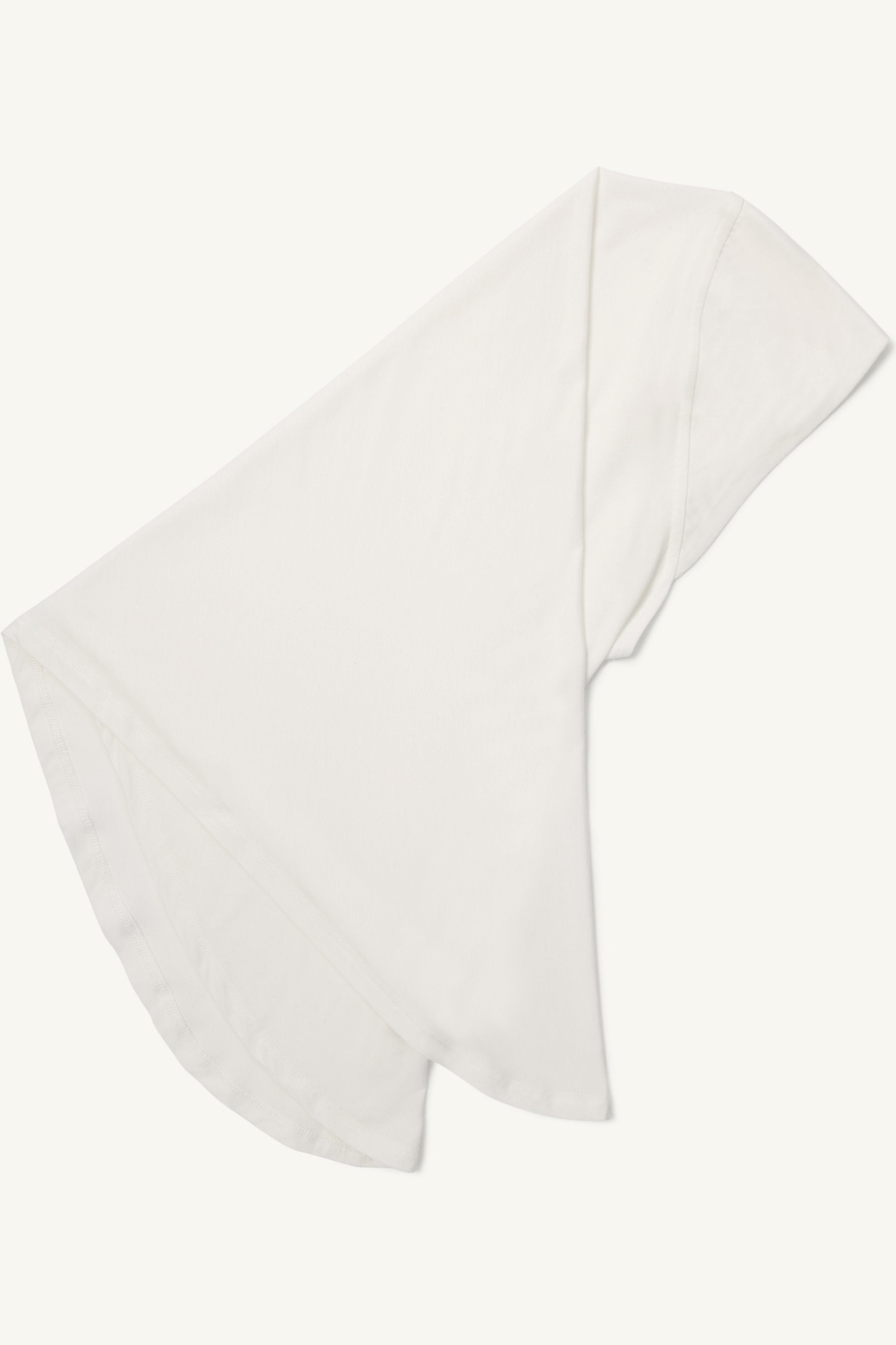 Amira Bamboo Jersey Instant Hijab - White Veiled 