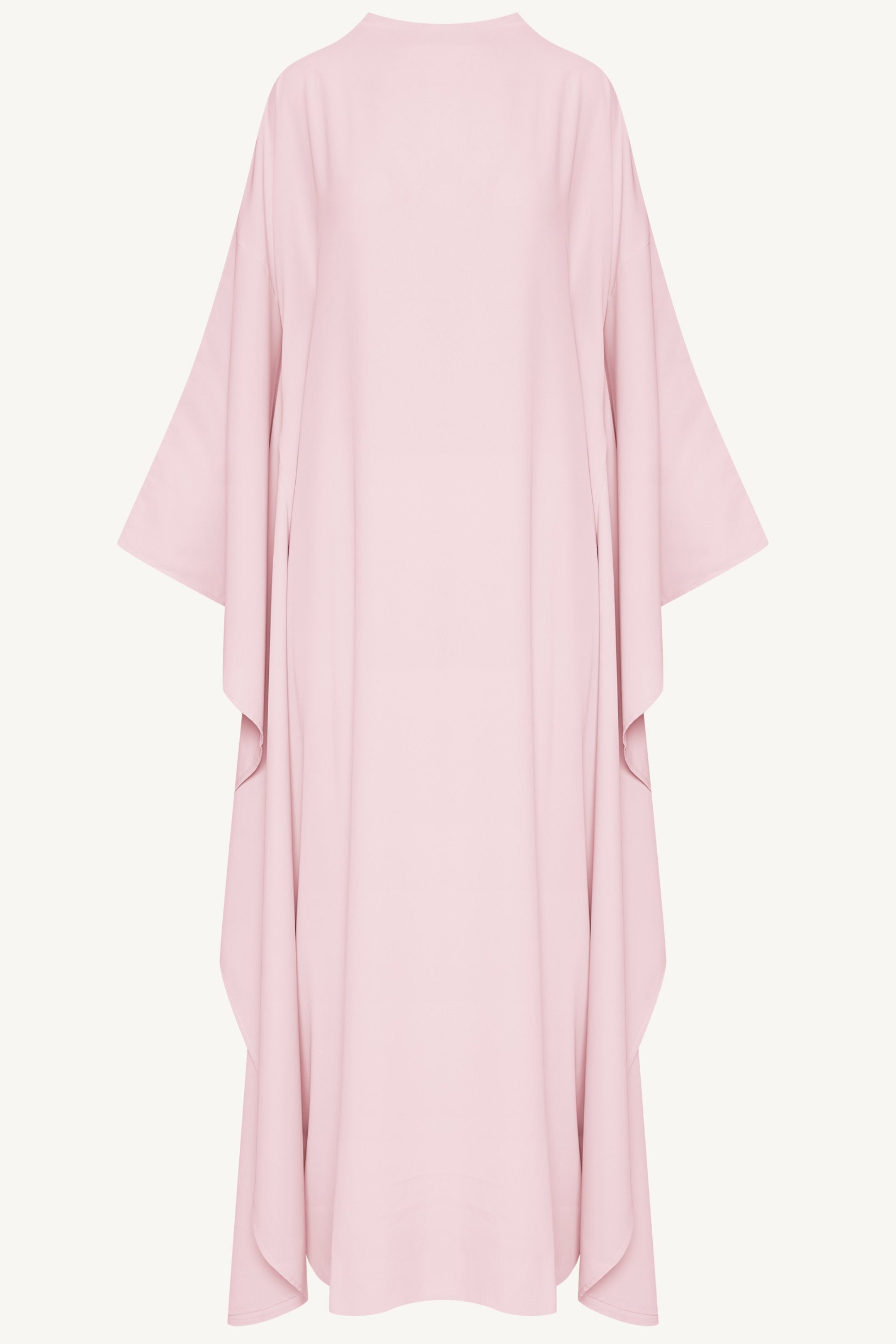 Amira Butterfly Inner Tie Abaya - Pastel Pink Abayas Veiled 