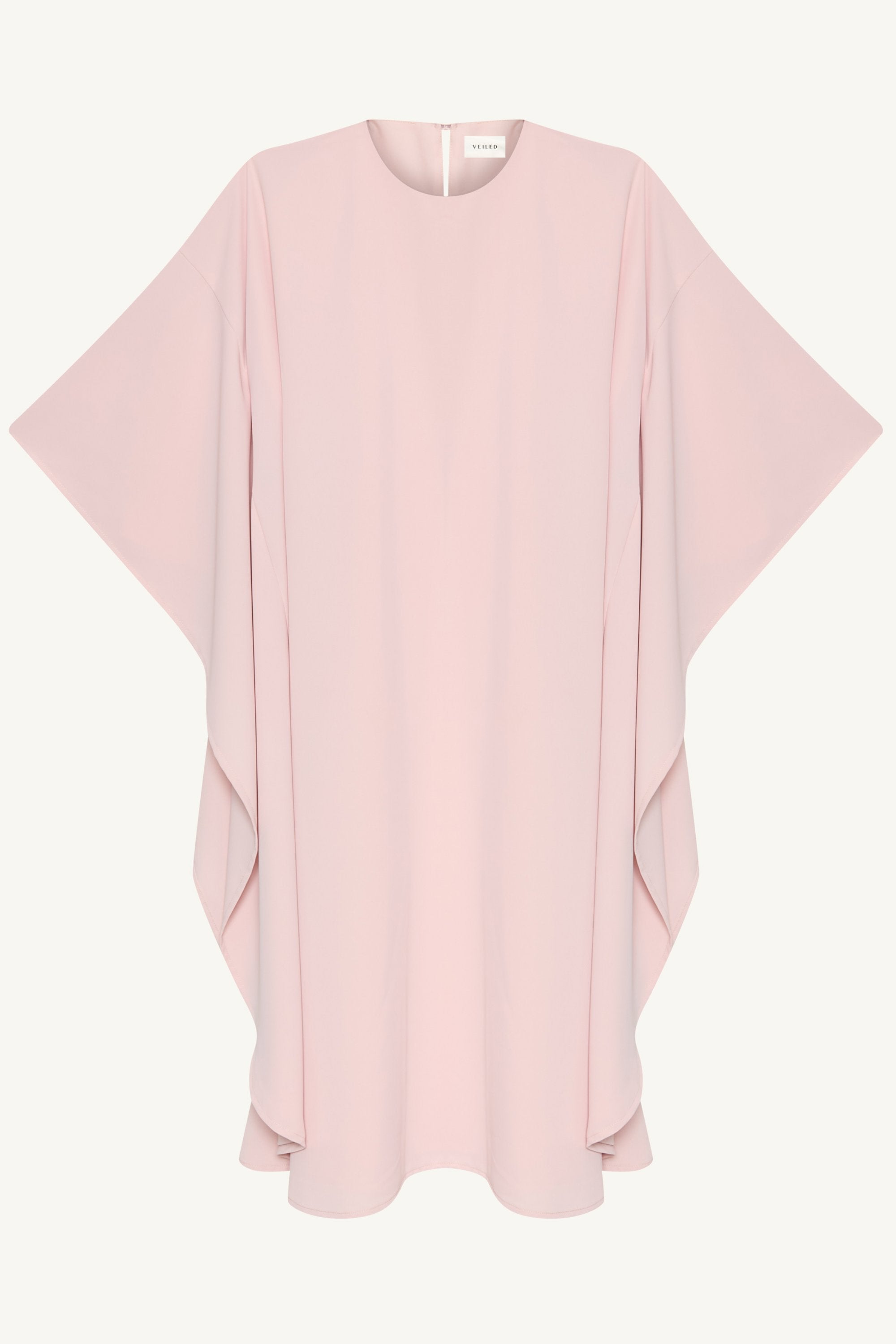 Amira Inner Tie Butterfly Kaftan Dress - Pastel Pink (Girls) Abayas Veiled 