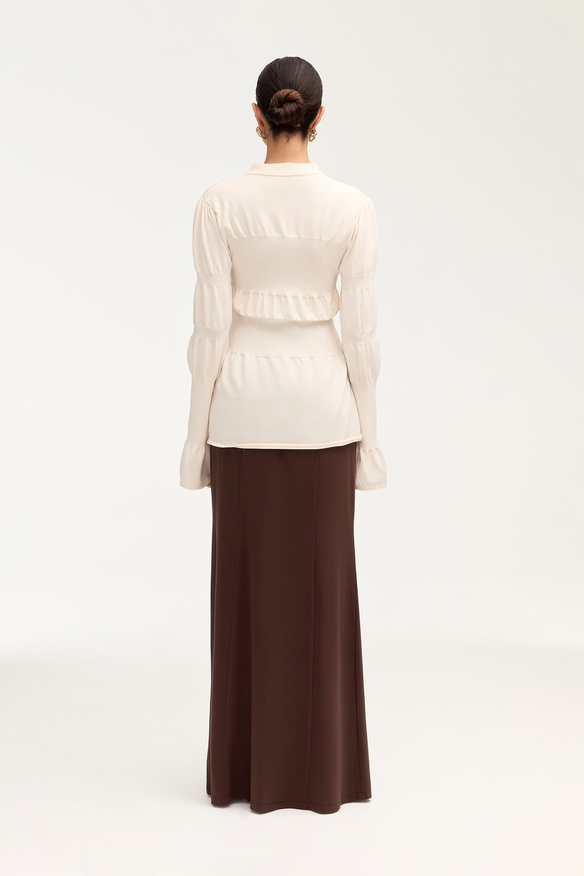 Andrea Jersey Maxi Skirt - Espresso Clothing Veiled 