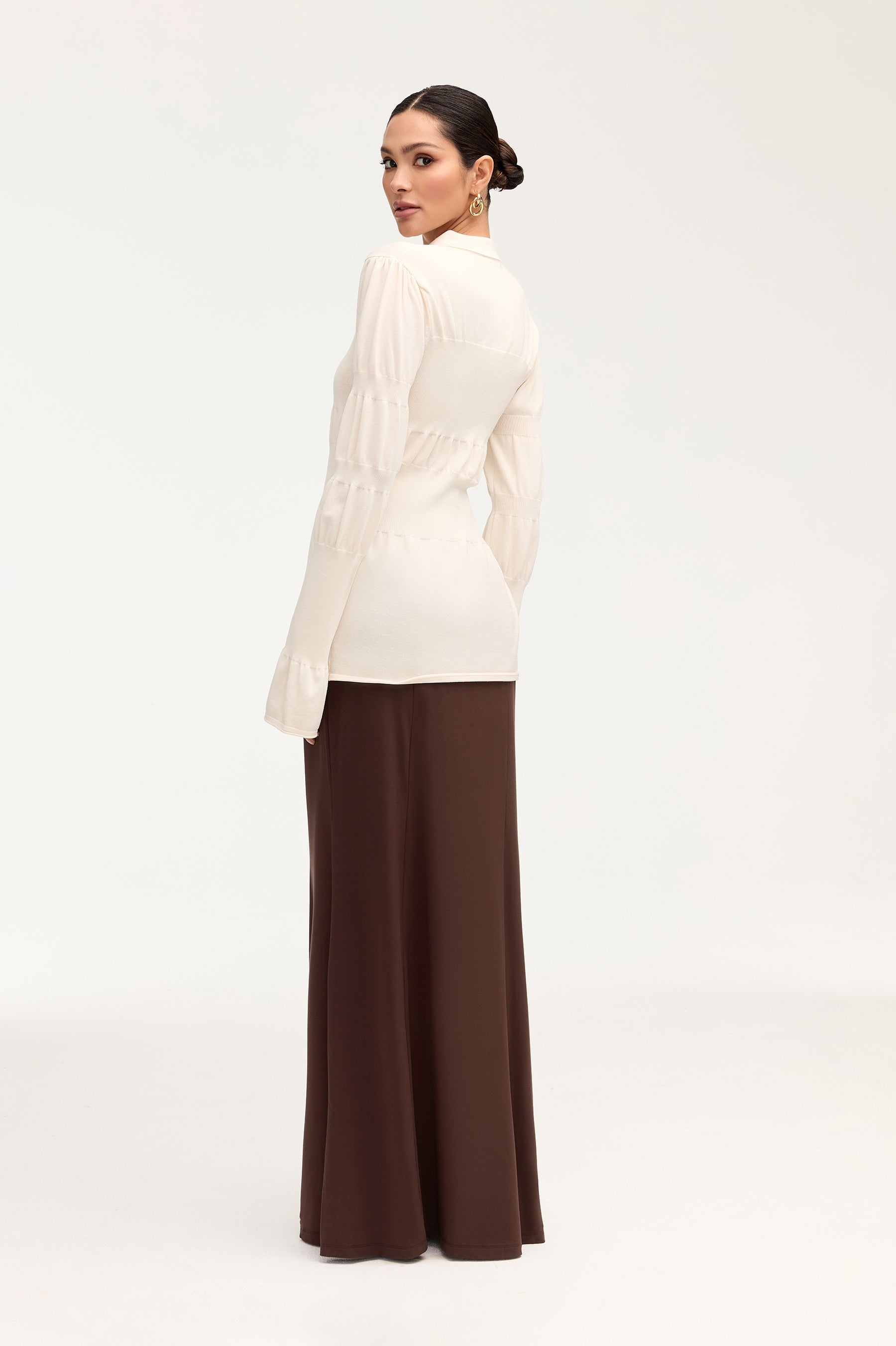 Andrea Jersey Maxi Skirt - Espresso Clothing Veiled 