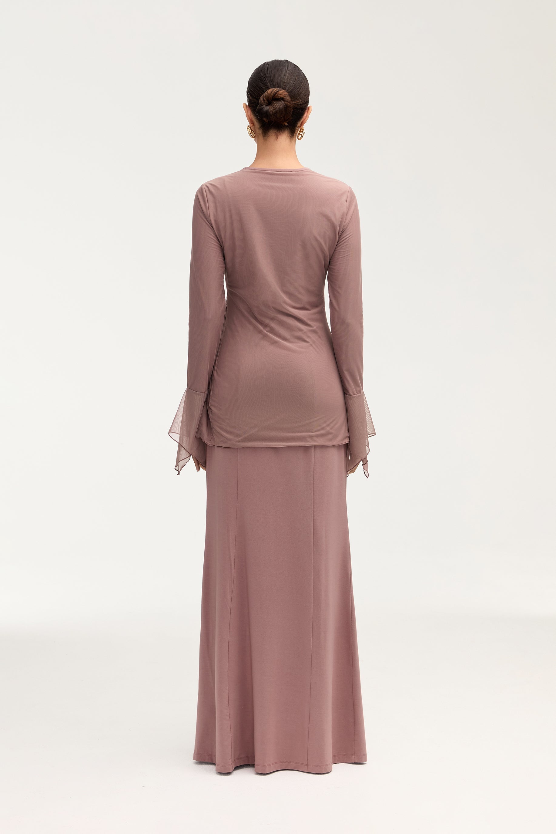 Andrea Jersey Maxi Skirt - Twilight Mauve Clothing saigonodysseyhotel 