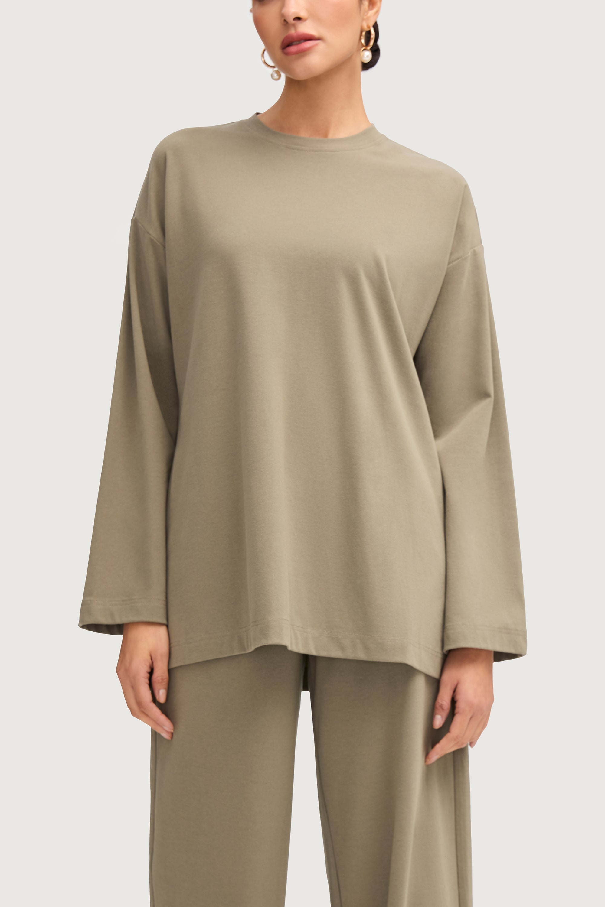 Aria Ribbed Everyday Top - Sage Tops Veiled Collection 