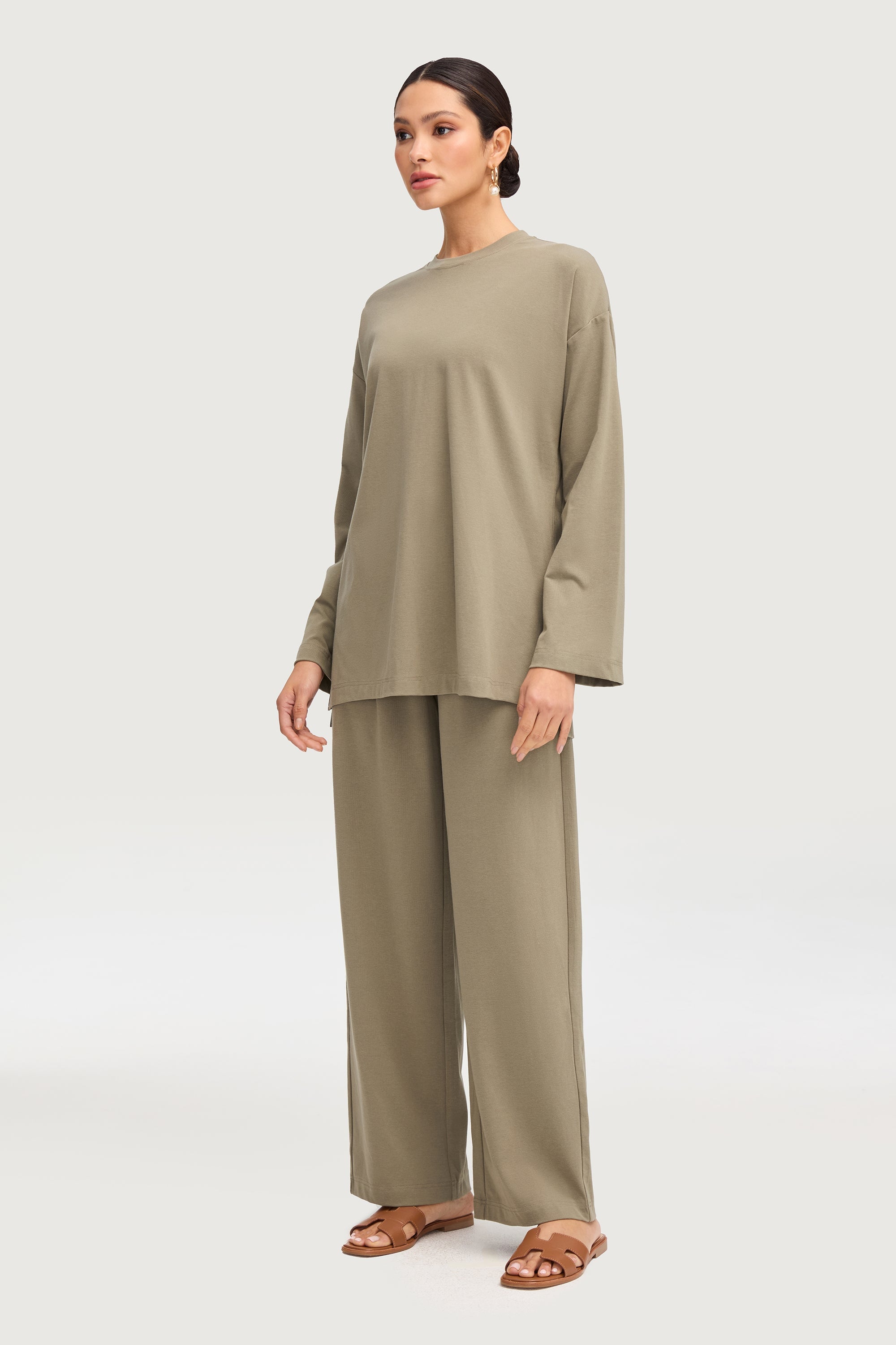 Aria Ribbed Everyday Top - Sage Tops Veiled Collection 