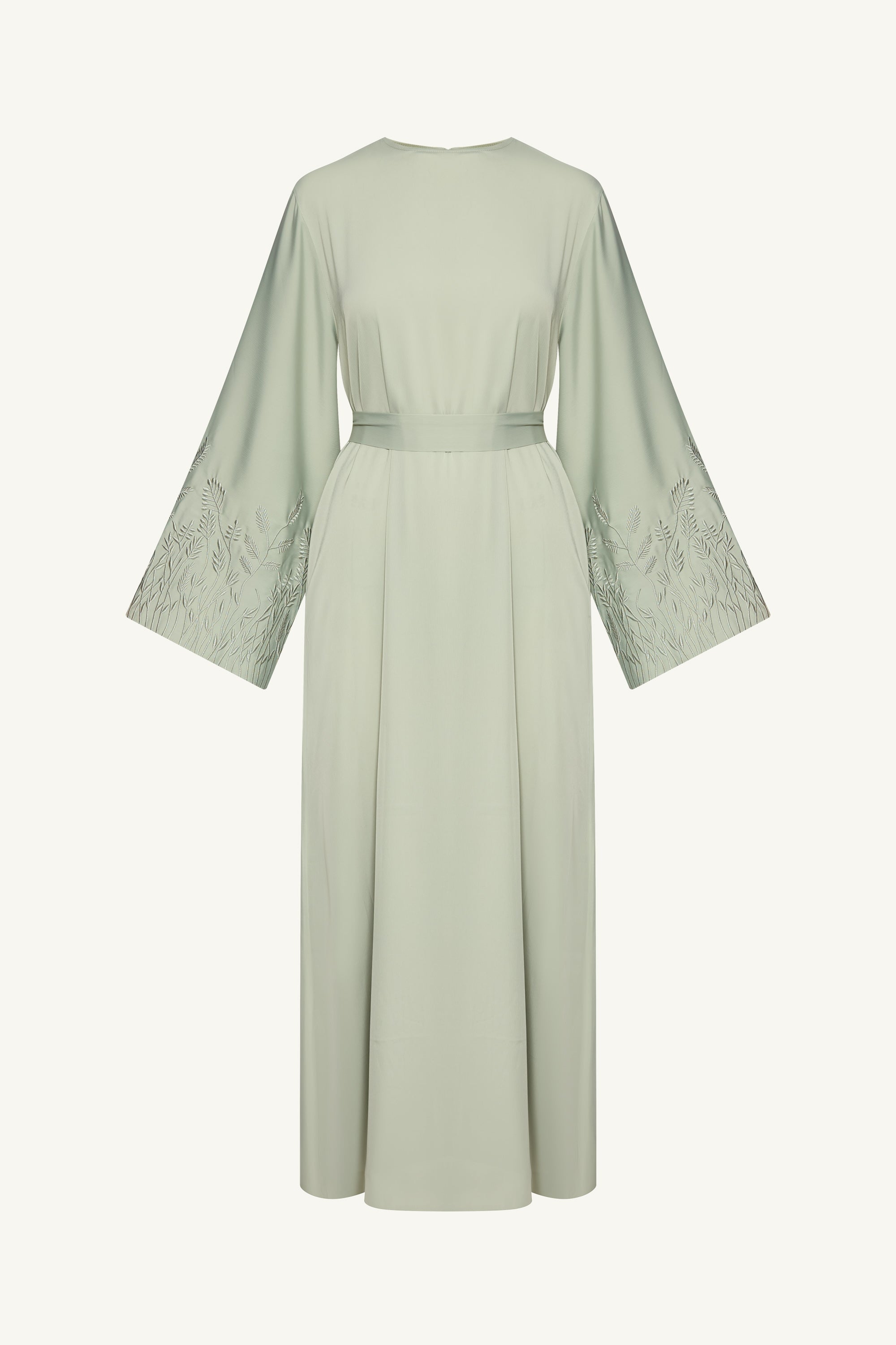 Ascia Embroidered Maxi Dress - Pistachio Abayas Veiled 