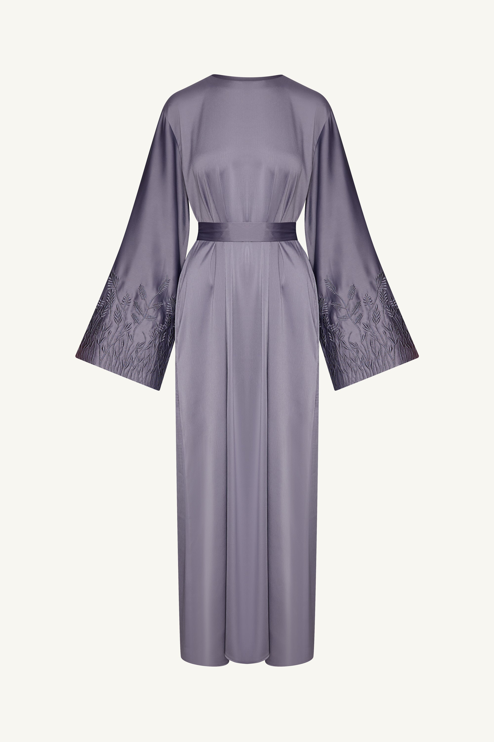 Ascia Embroidered Maxi Dress - Purple Sage Abayas Veiled 