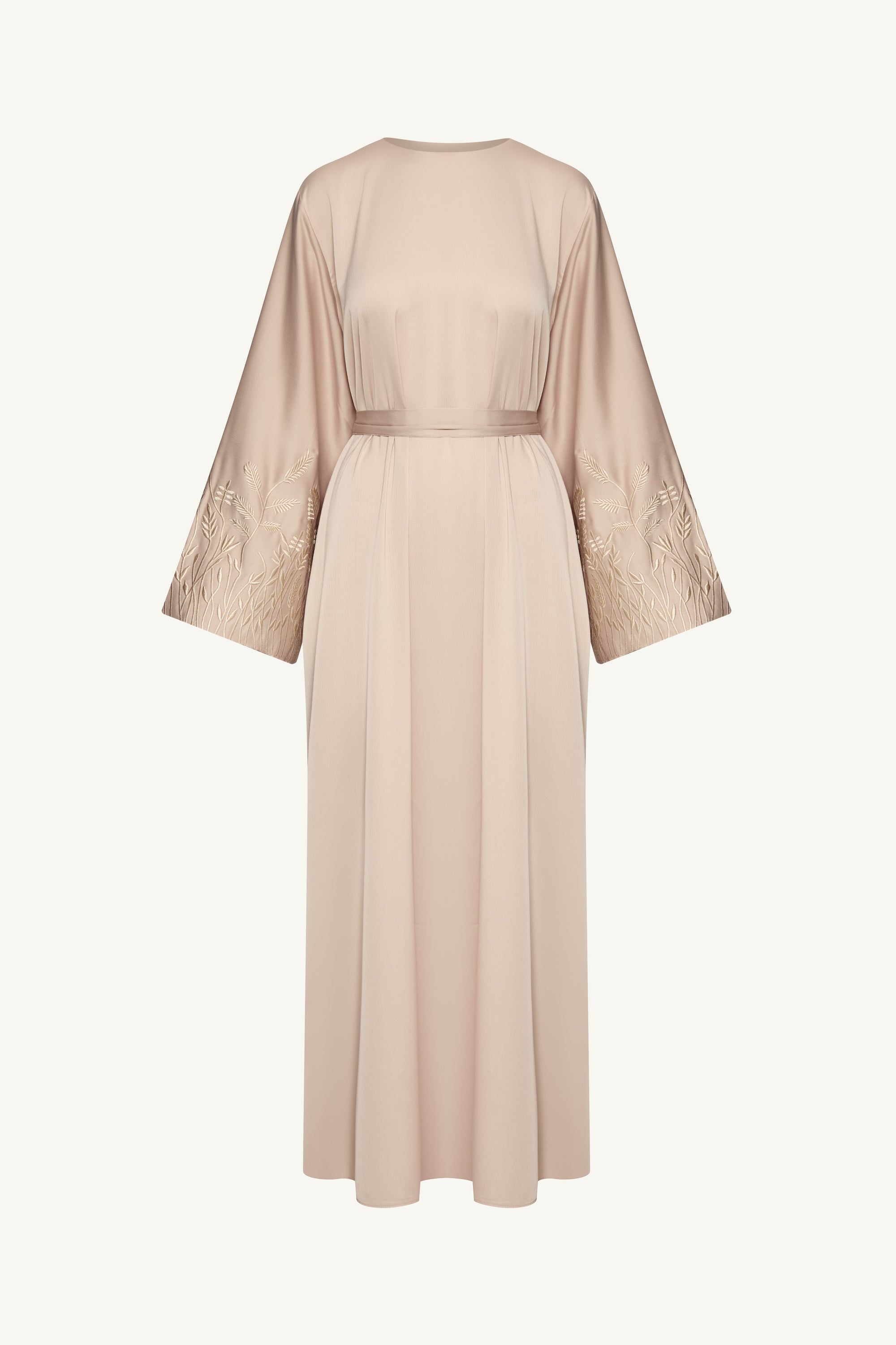 Ascia Embroidered Maxi Dress - Stone Abayas Veiled 