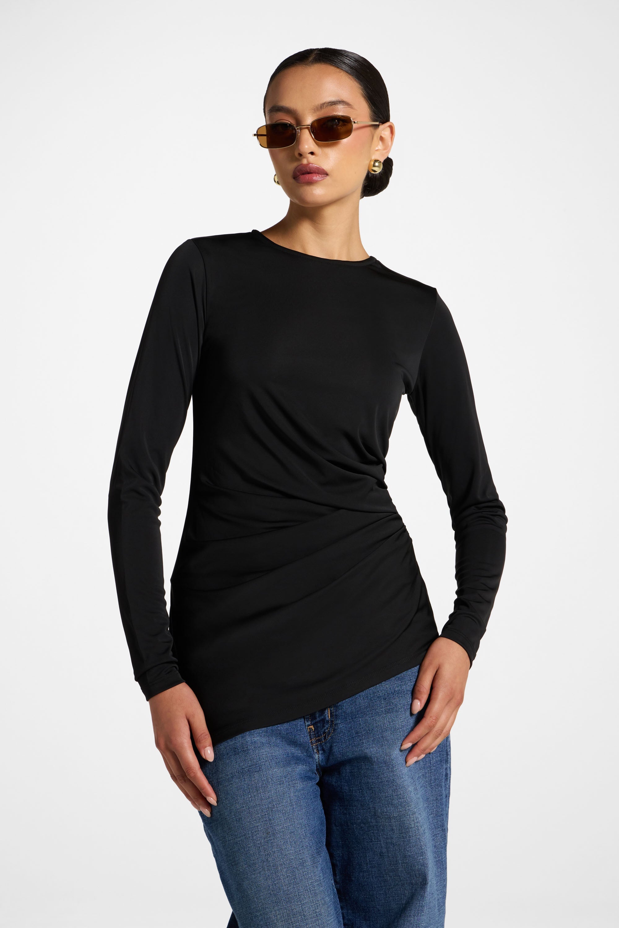 Asymmetric Cape Top - Black Abayas Veiled 