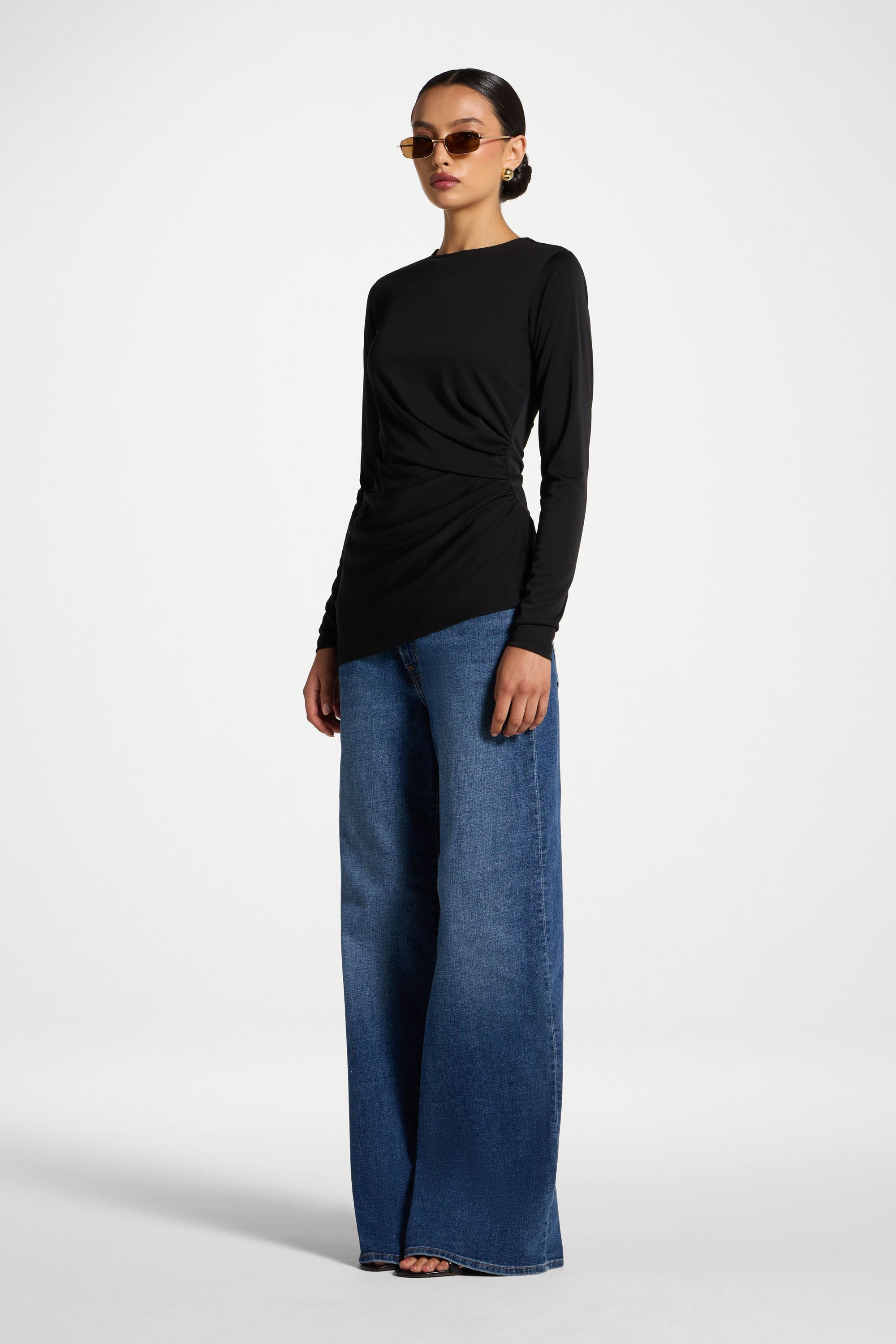 Asymmetric Cape Top - Black Abayas Veiled 
