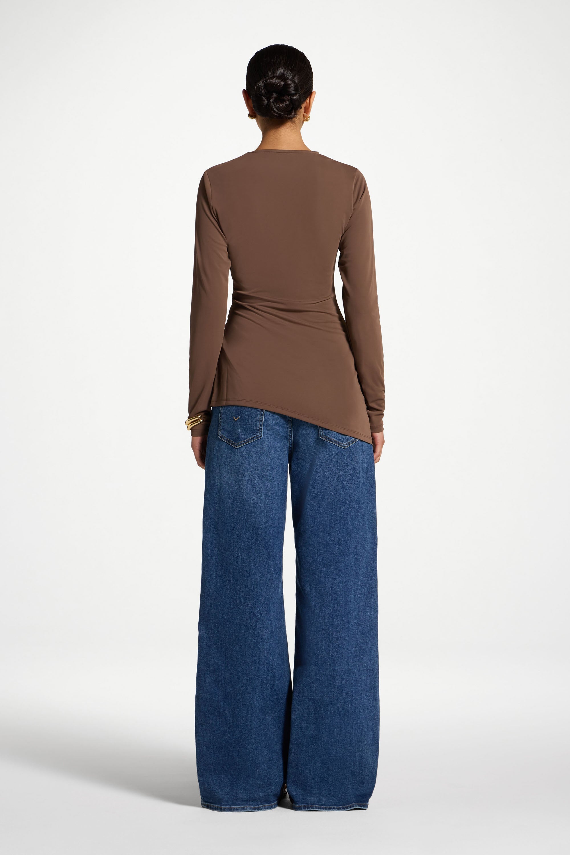 Asymmetric Cape Top - Coffee Quartz Abayas Veiled 
