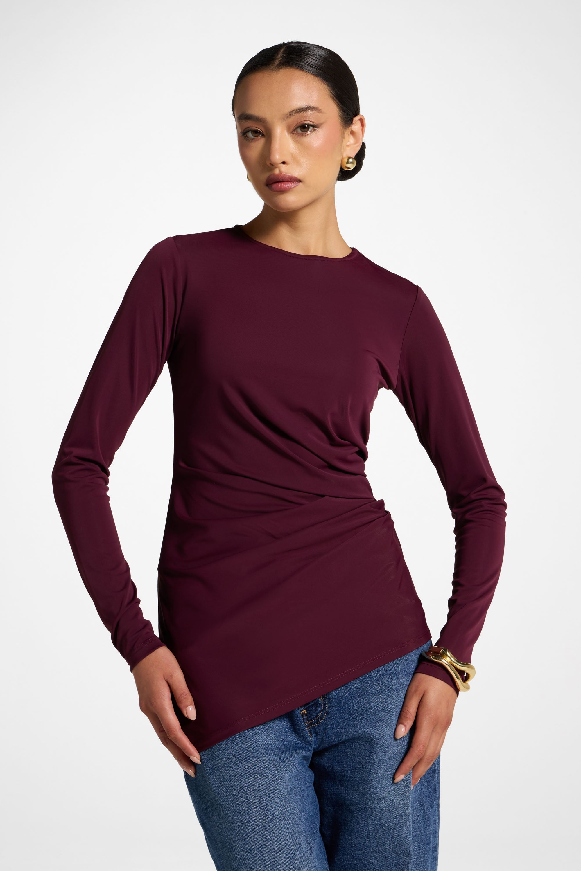 Asymmetric Cape Top - Fig Abayas Veiled 