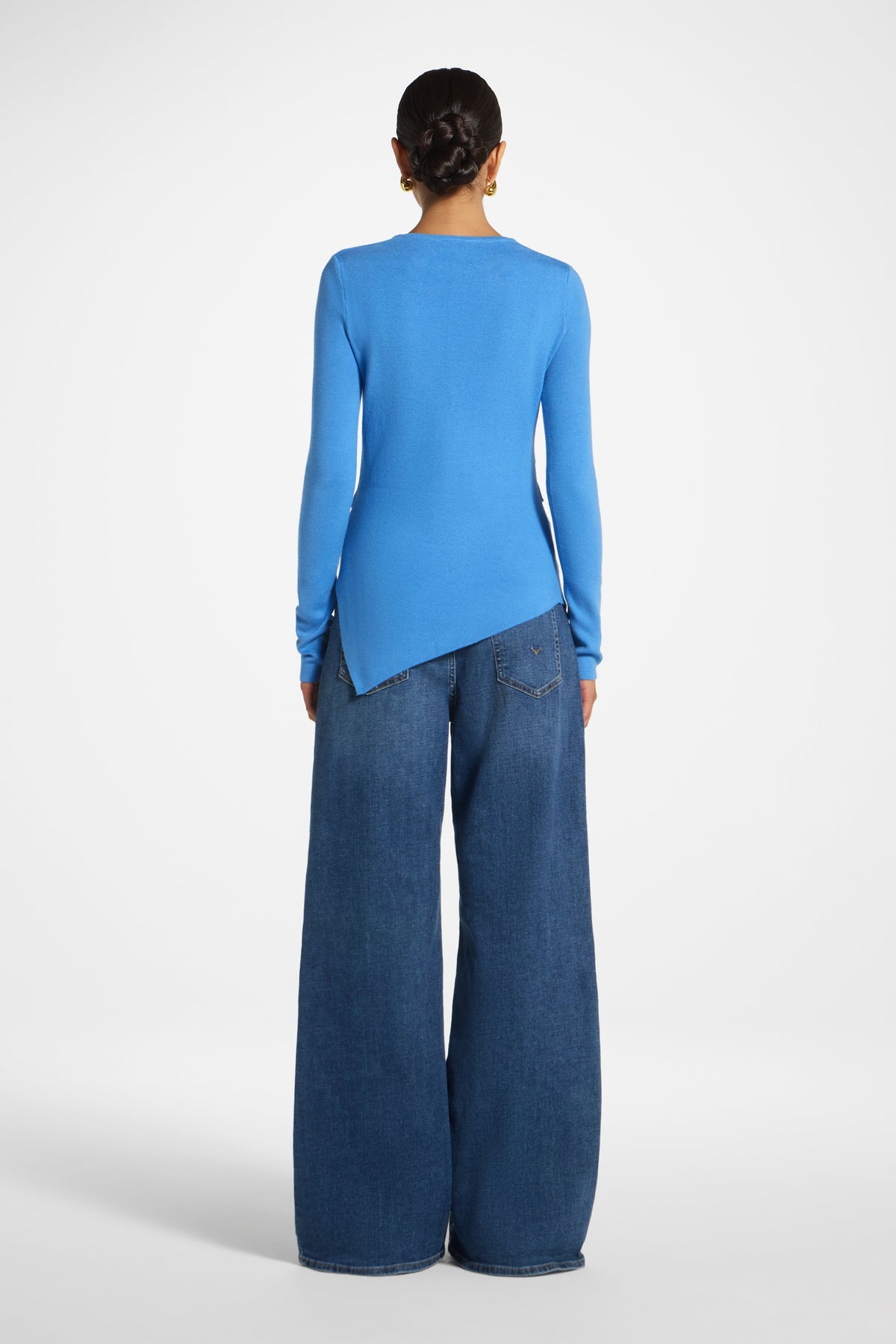 Asymmetric Knit Top - Marina Veiled 